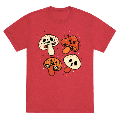 Spooky Mushrooms Unisex Triblend Tee