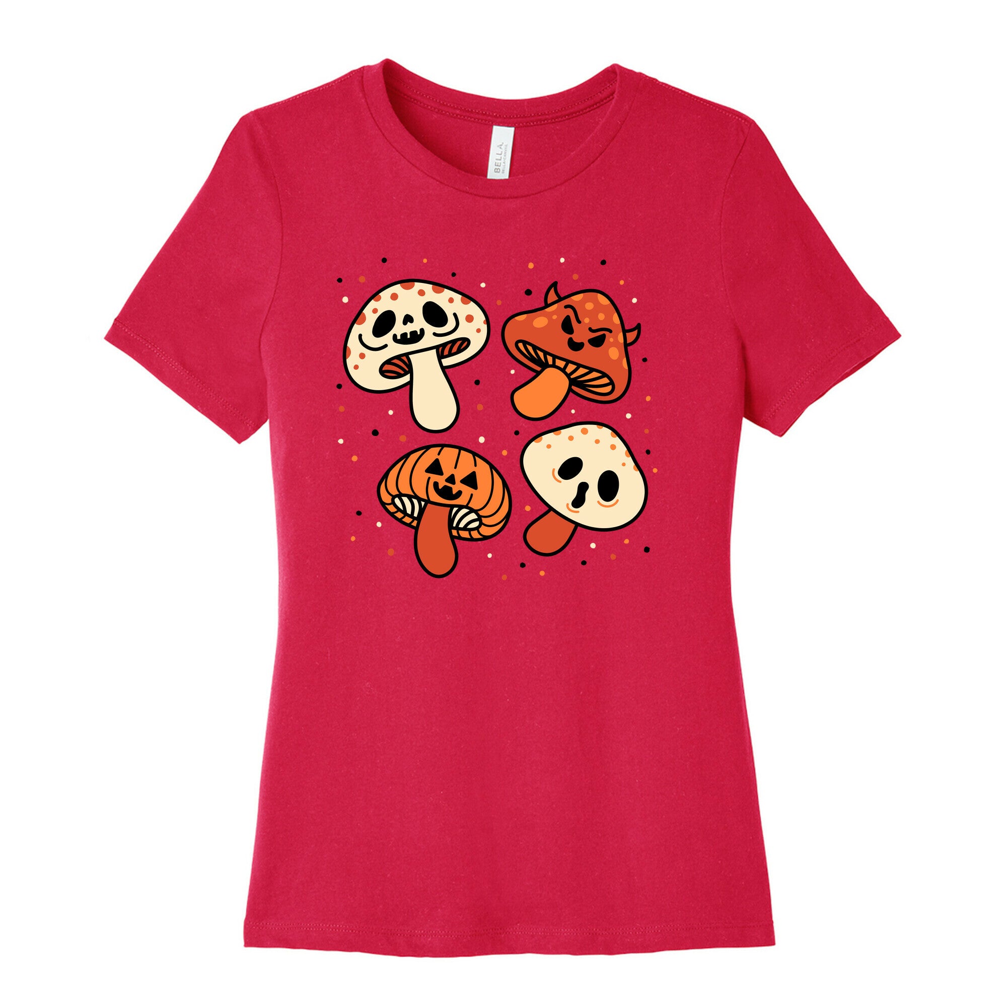 Spooky Mushrooms Women's Cotton Tee