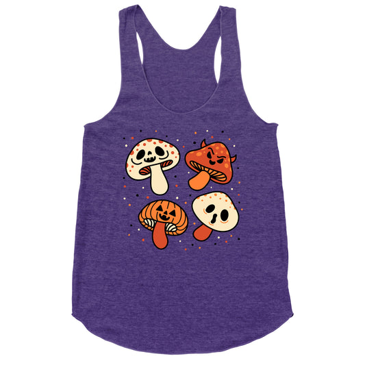 Spooky Mushrooms Racerback Tank