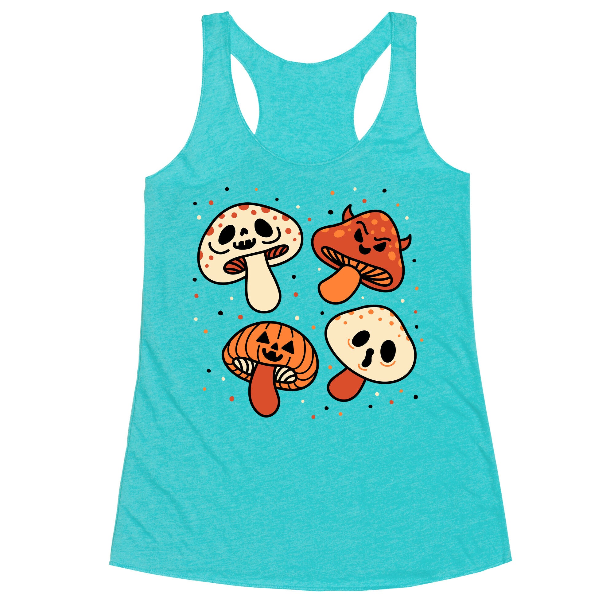 Spooky Mushrooms Racerback Tank
