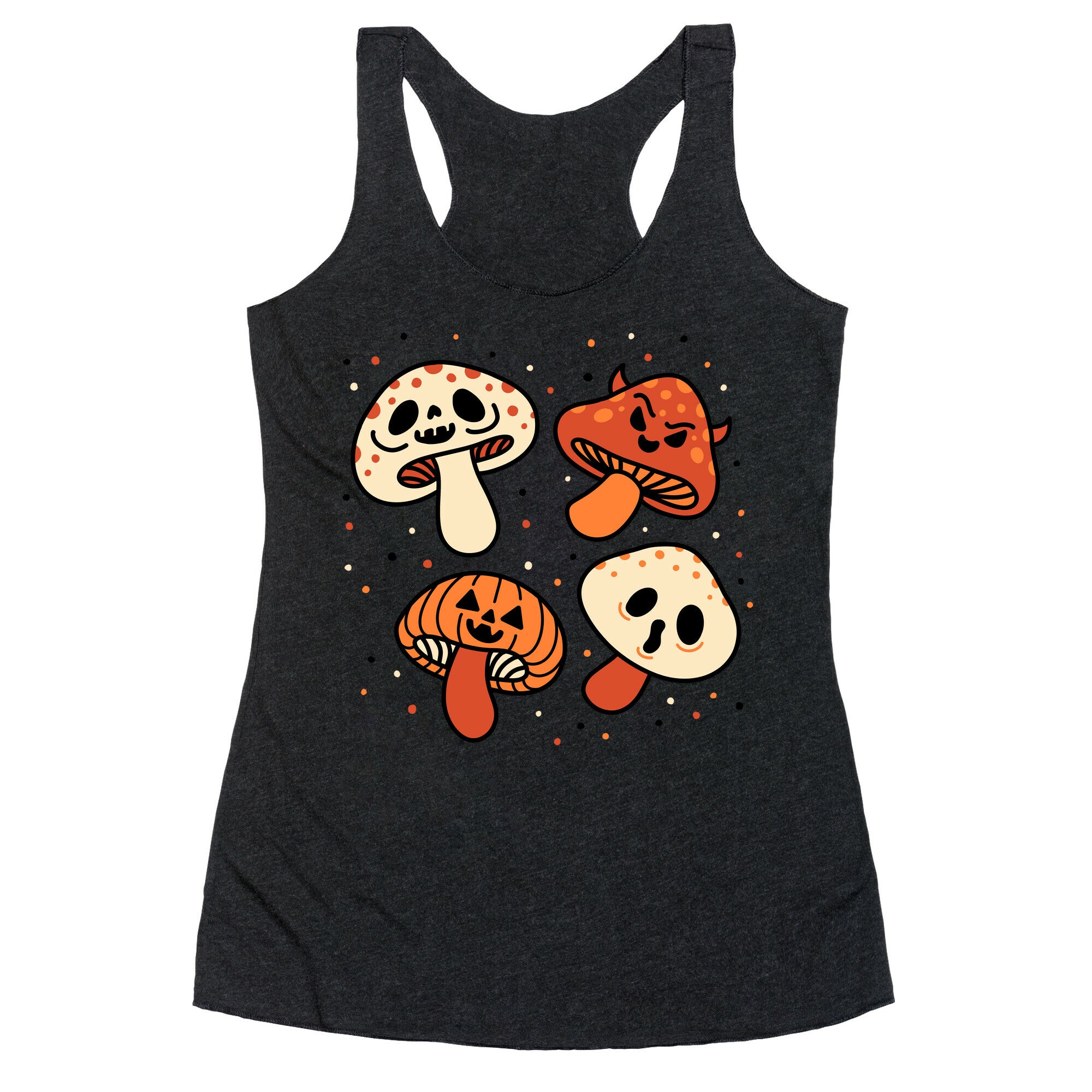 Spooky Mushrooms Racerback Tank