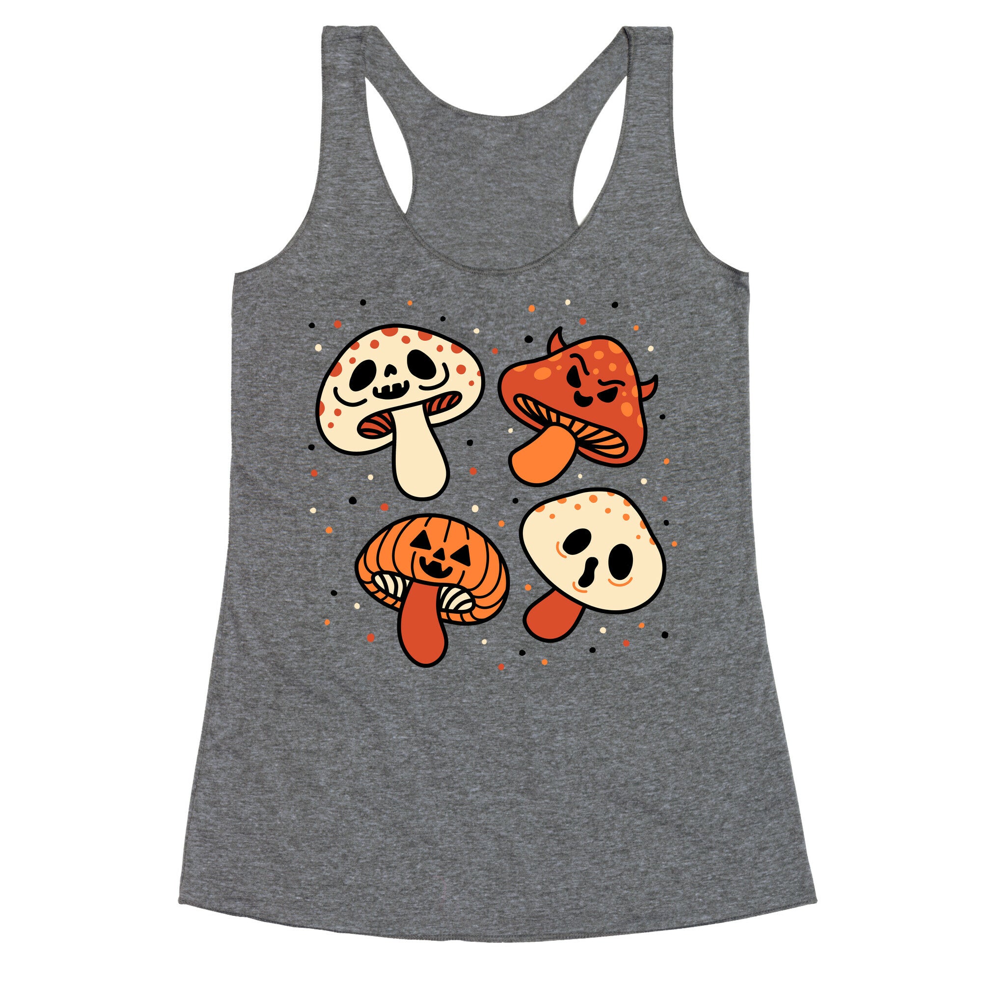 Spooky Mushrooms Racerback Tank