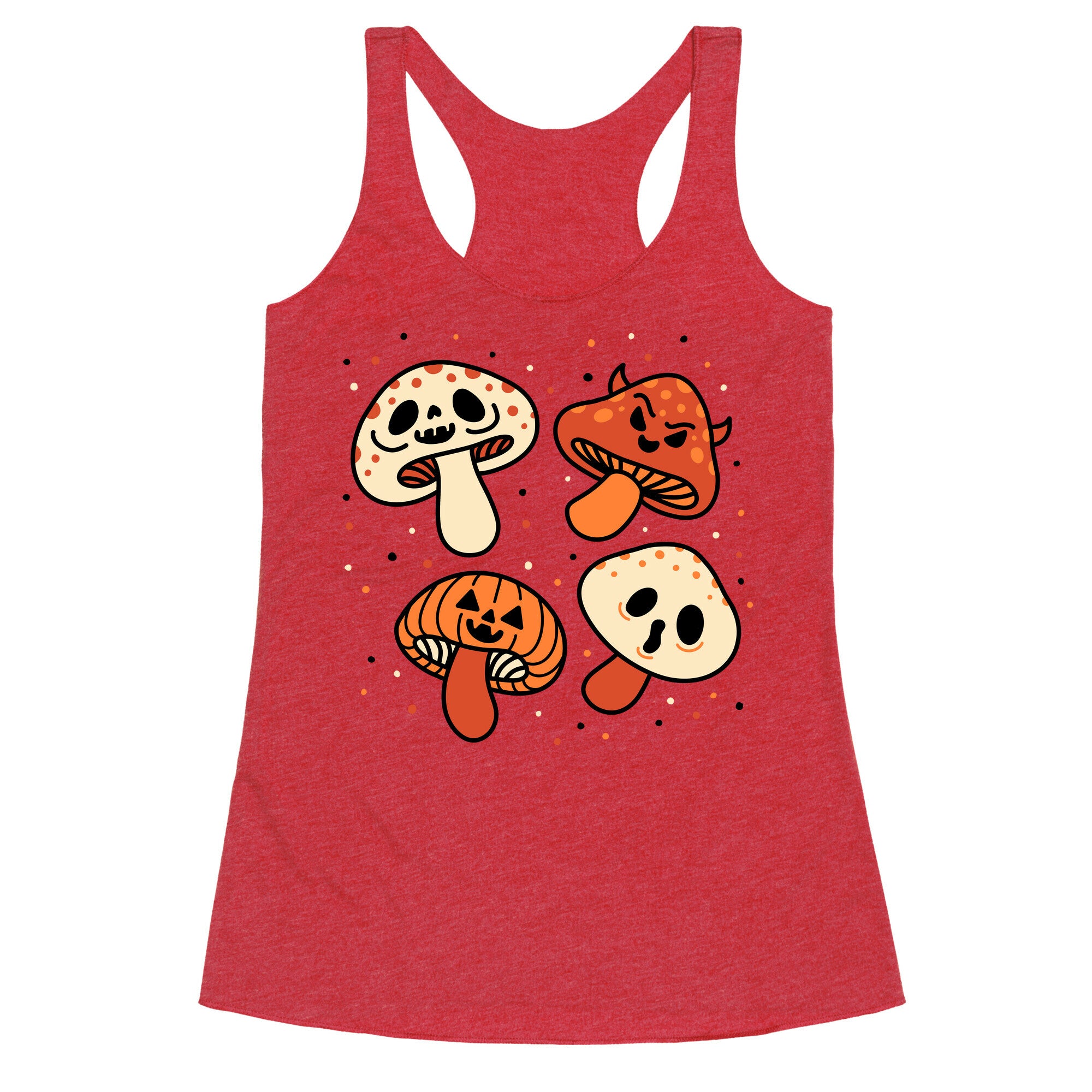 Spooky Mushrooms Racerback Tank