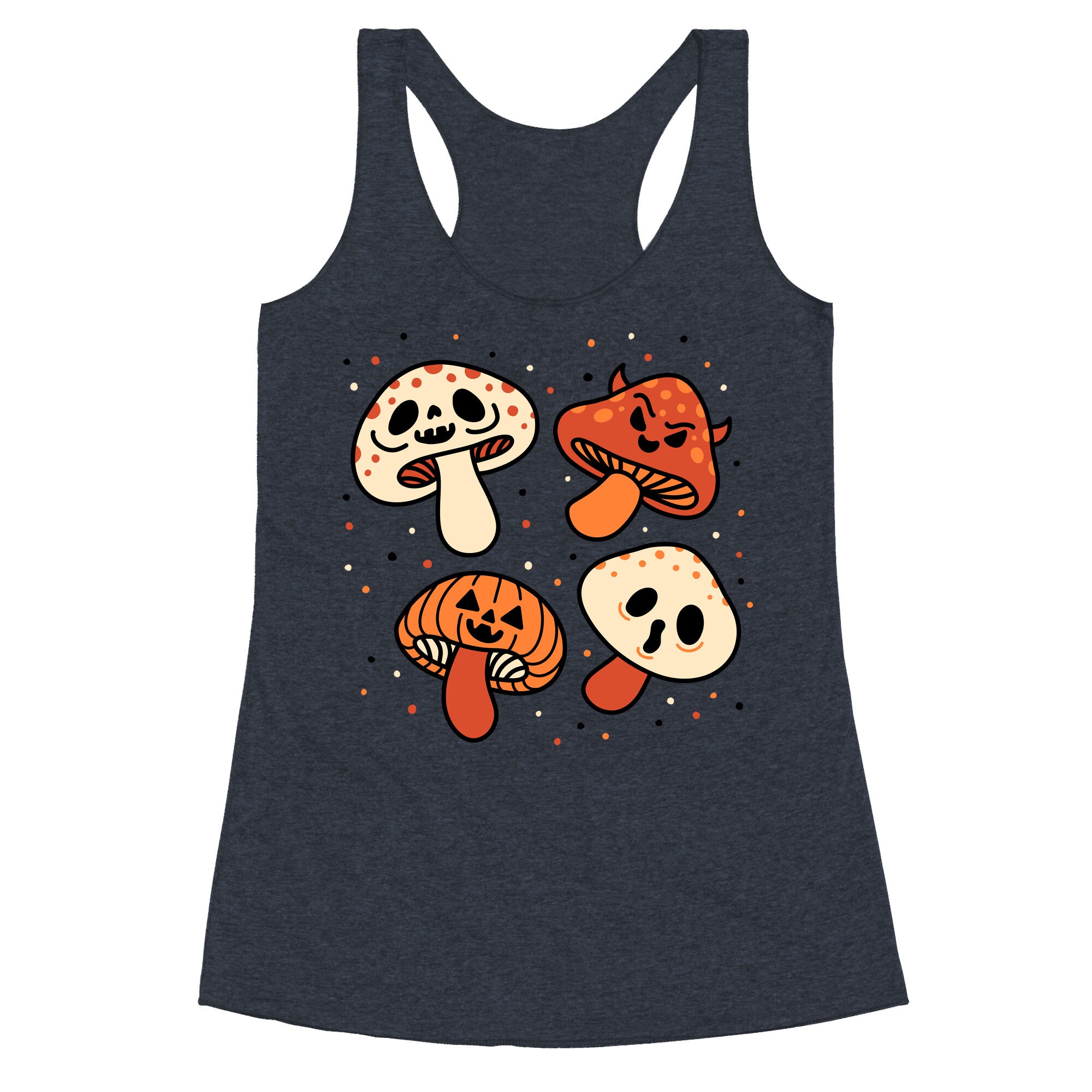 Spooky Mushrooms Racerback Tank