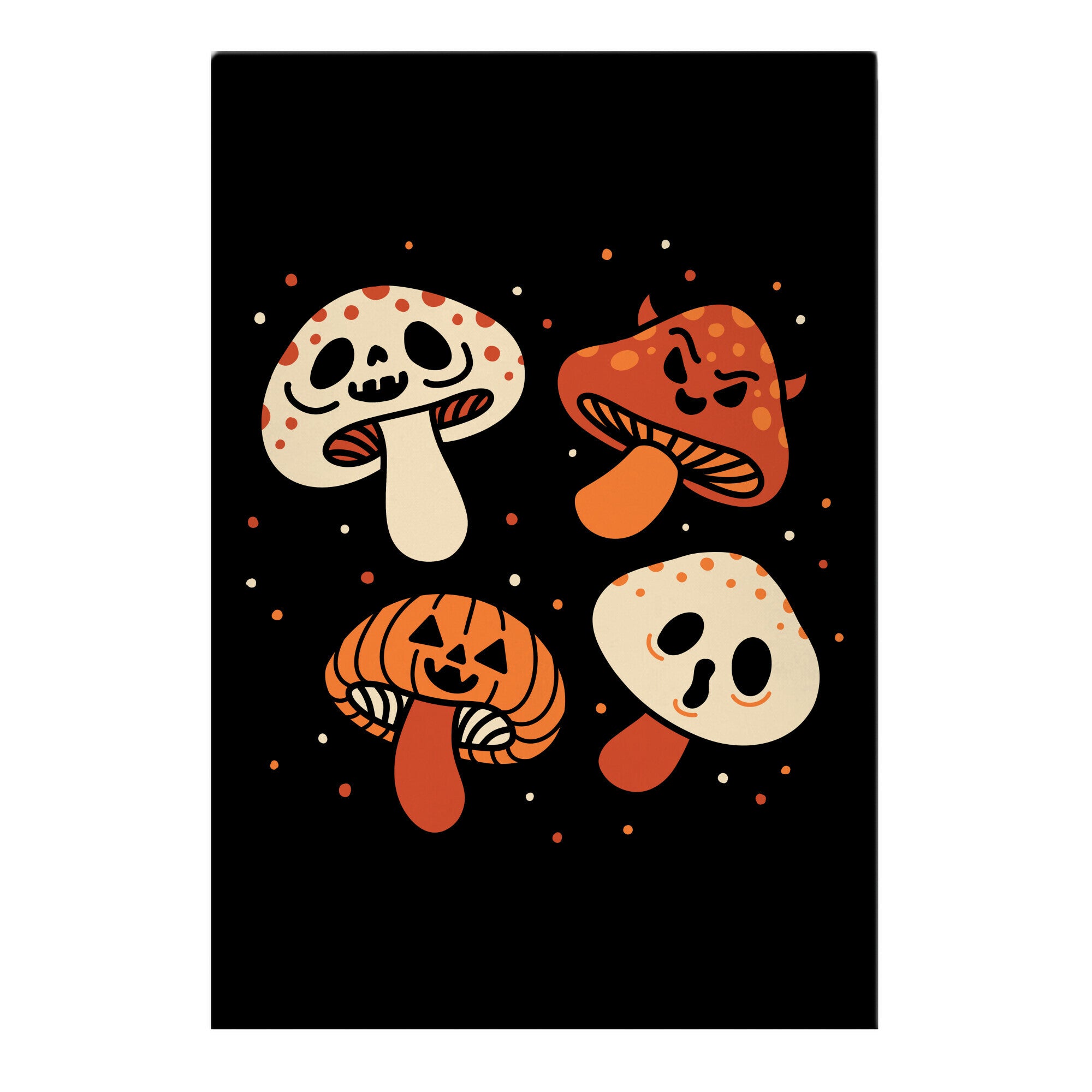 Spooky Mushrooms Garden Flag