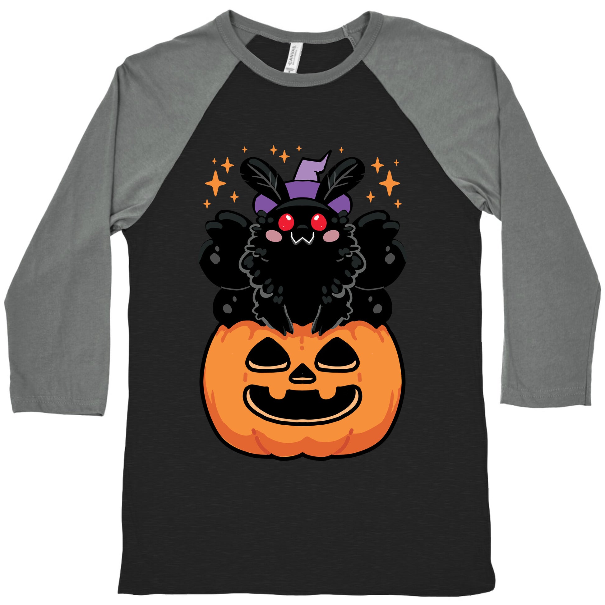 Cute Halloween Mothman Baseball Tee