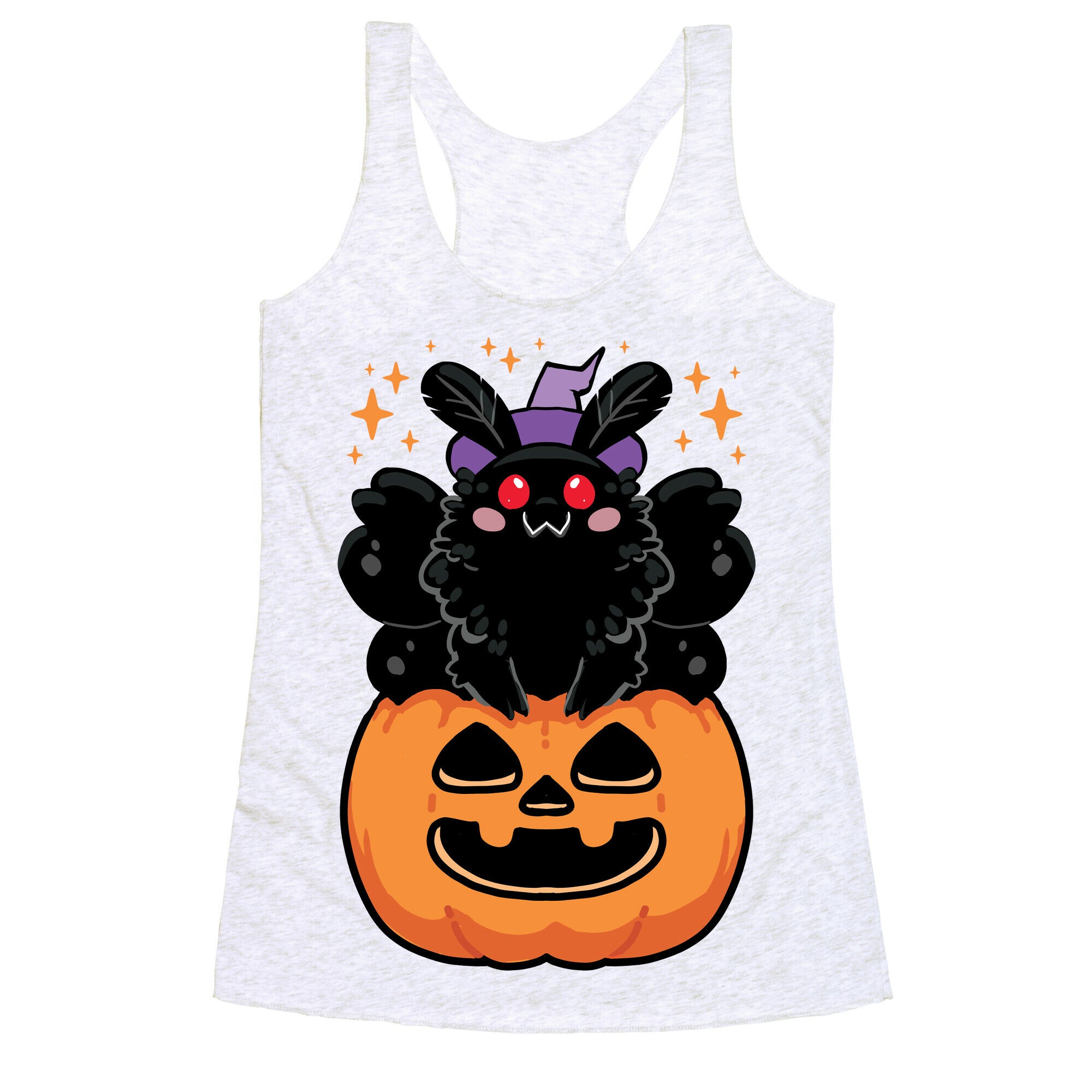 Cute Halloween Mothman Racerback Tank