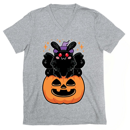 Cute Halloween Mothman V-Neck