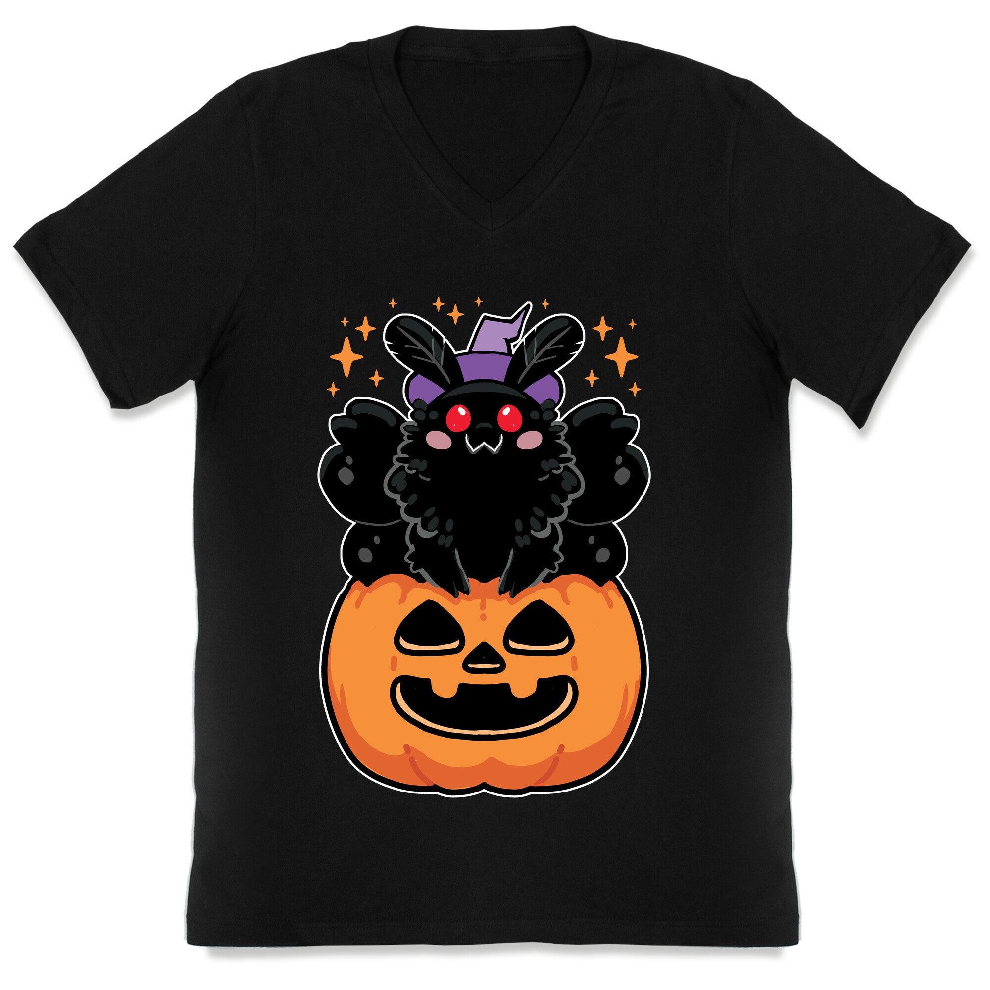 Cute Halloween Mothman V-Neck