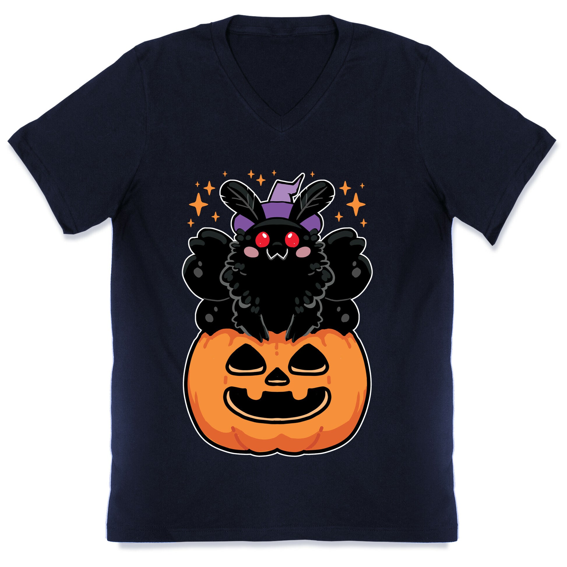 Cute Halloween Mothman V-Neck