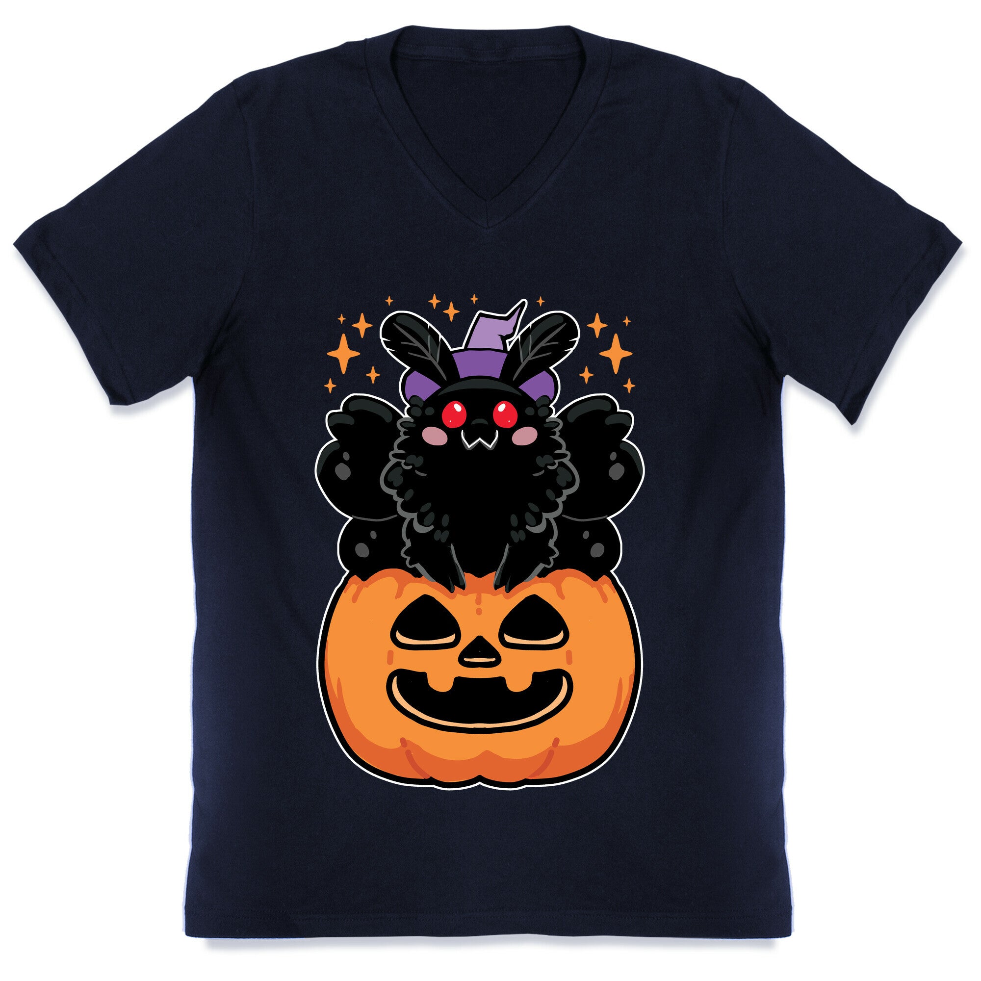 Cute Halloween Mothman V-Neck
