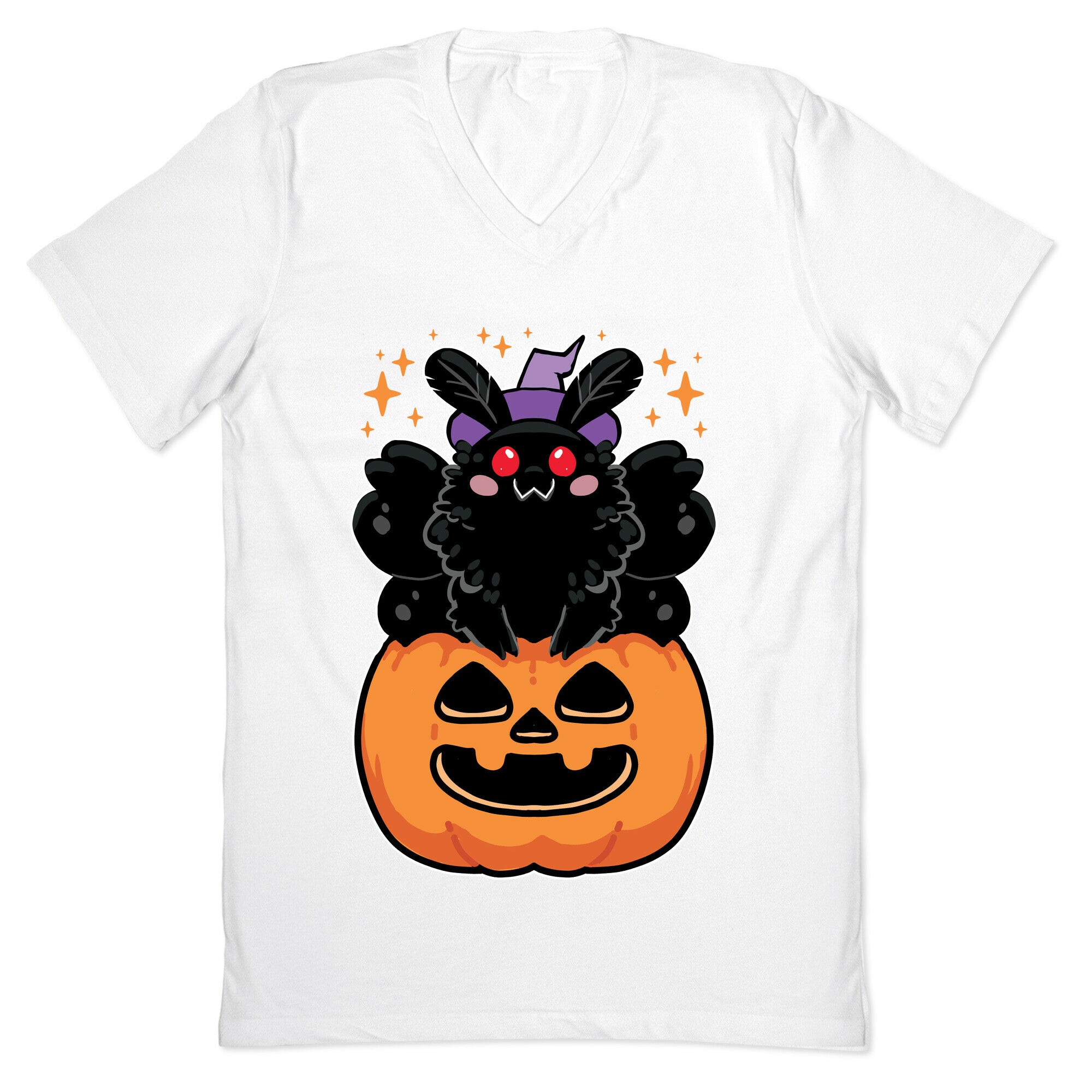 Cute Halloween Mothman V-Neck
