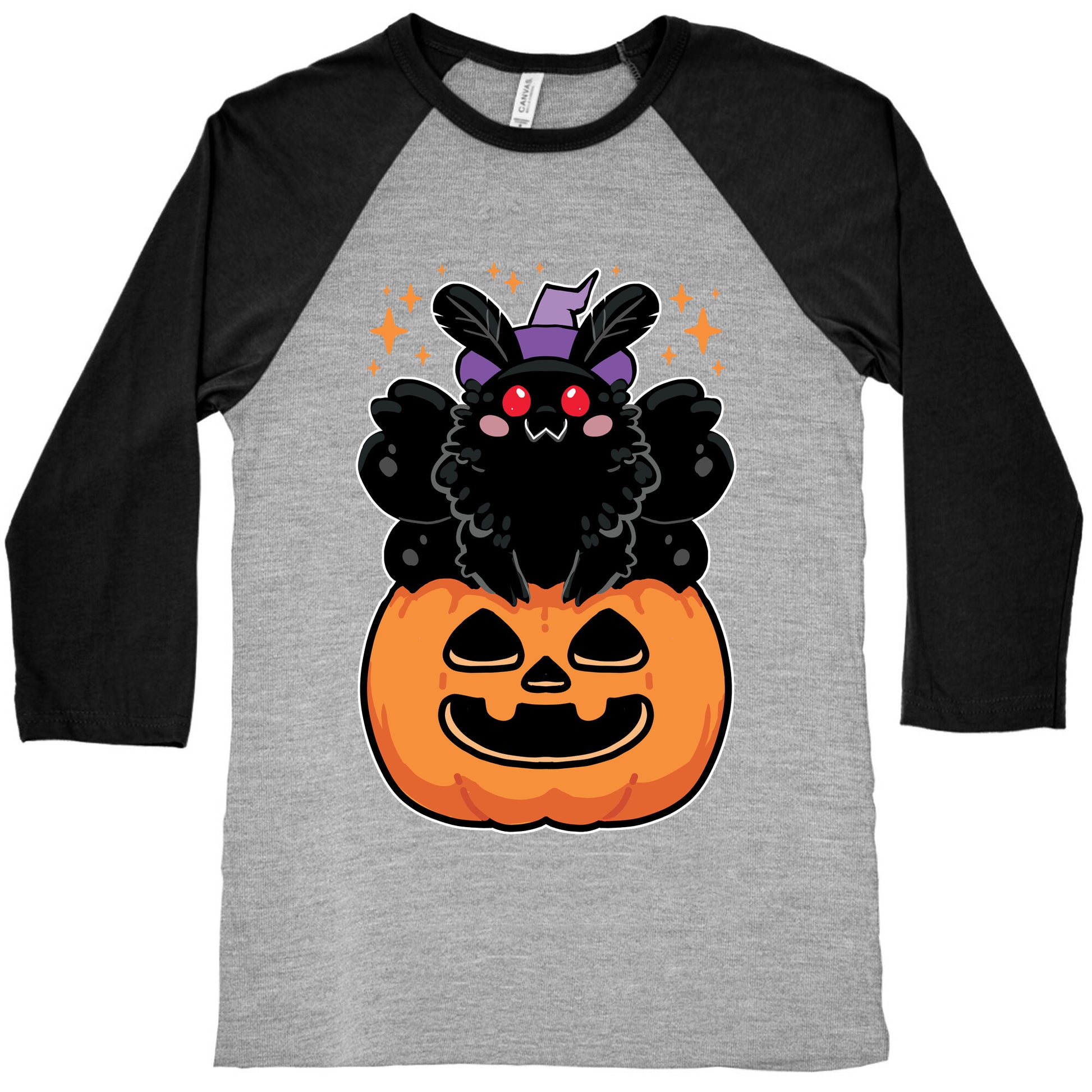 Cute Halloween Mothman Baseball Tee