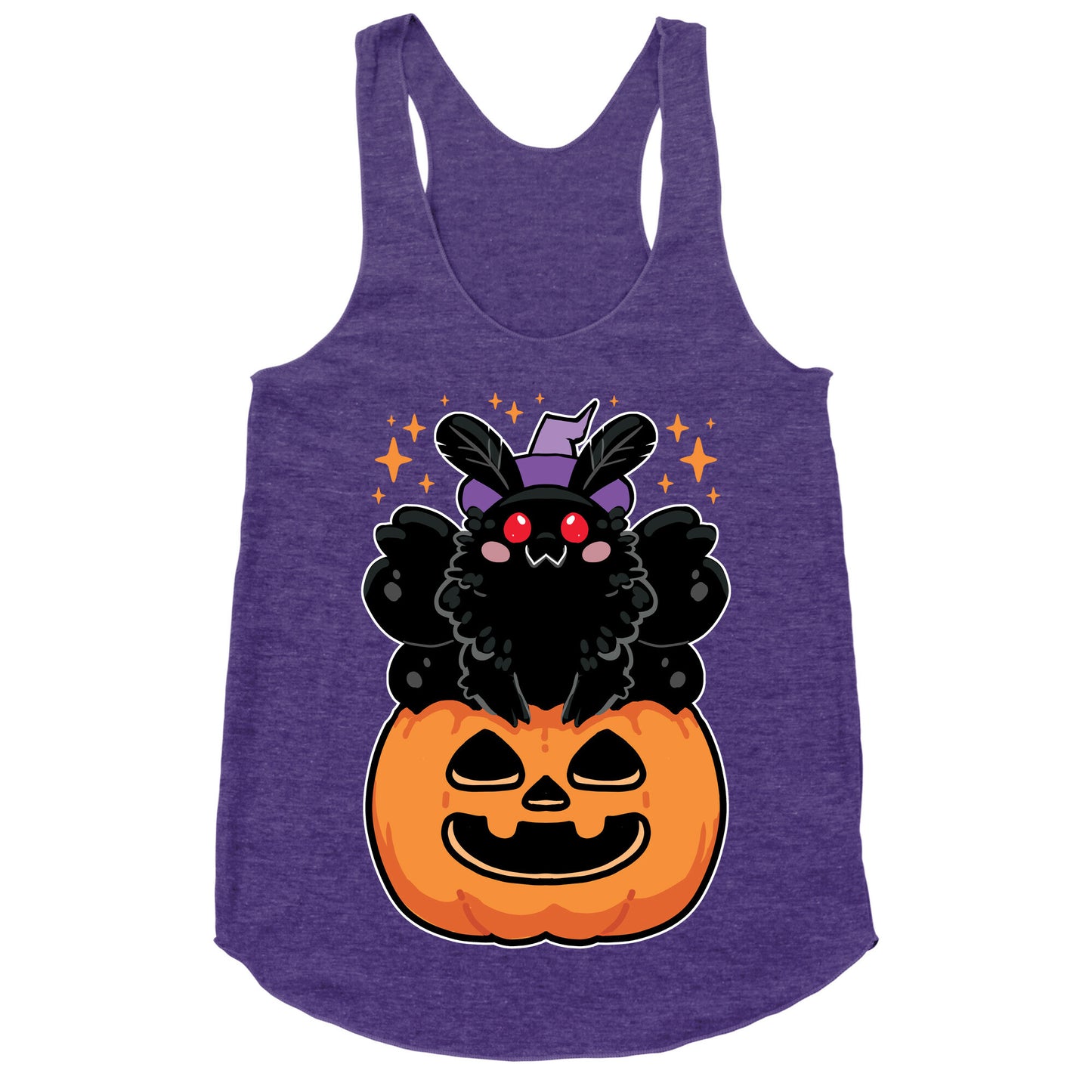 Cute Halloween Mothman Racerback Tank