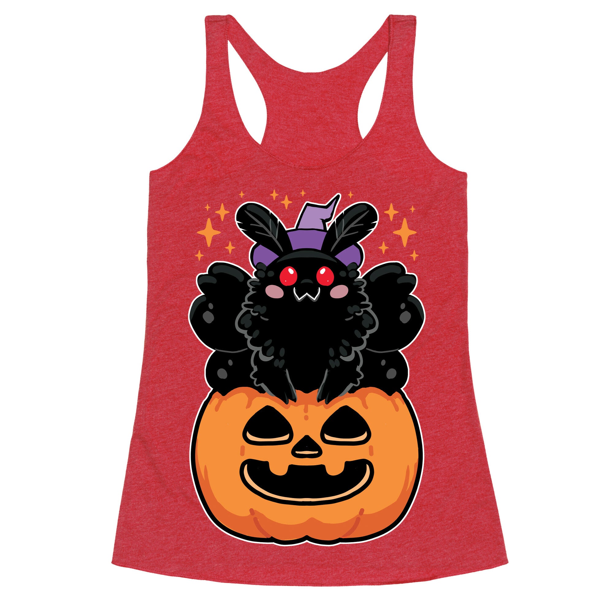 Cute Halloween Mothman Racerback Tank