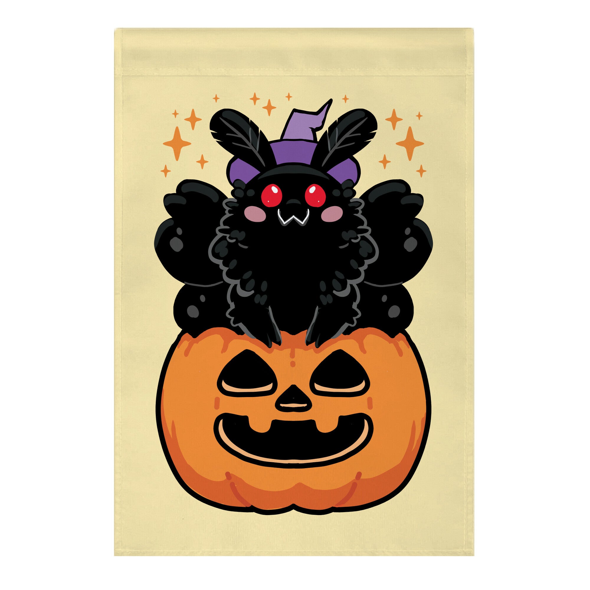 Cute Halloween Mothman Garden Flag