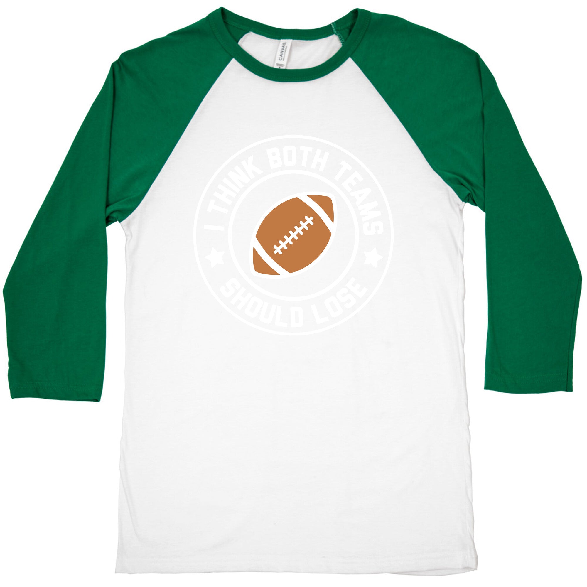 I Think Both Teams Should Lose (Football) Baseball Tee