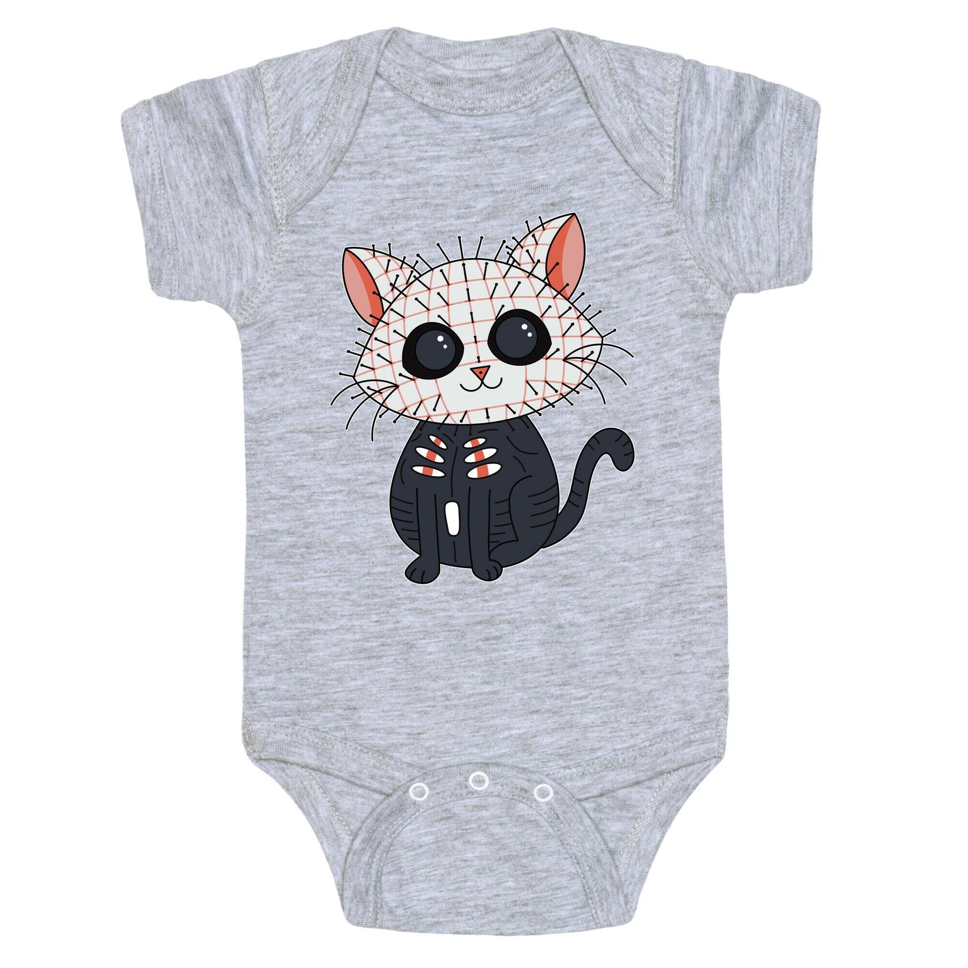 Hellraiser Pinhead Kitten Baby One Piece