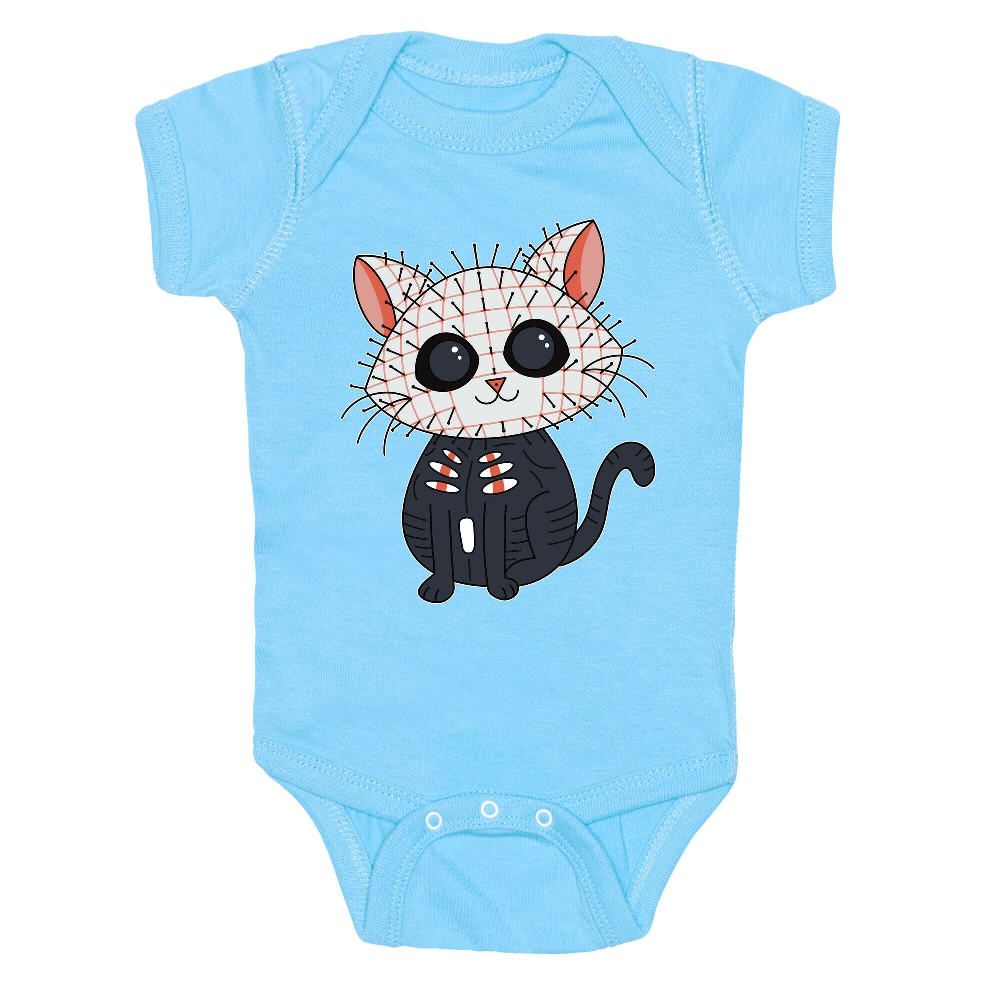 Hellraiser Pinhead Kitten Baby One Piece