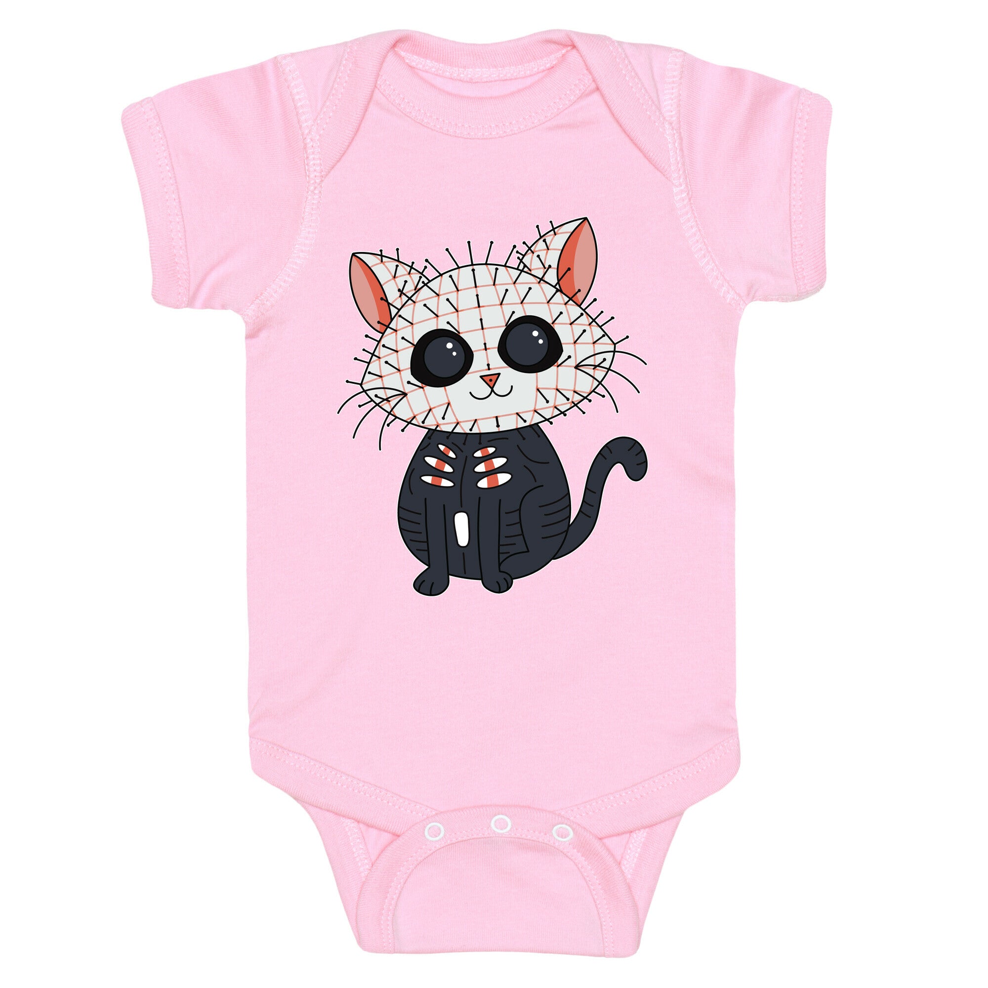 Hellraiser Pinhead Kitten Baby One Piece