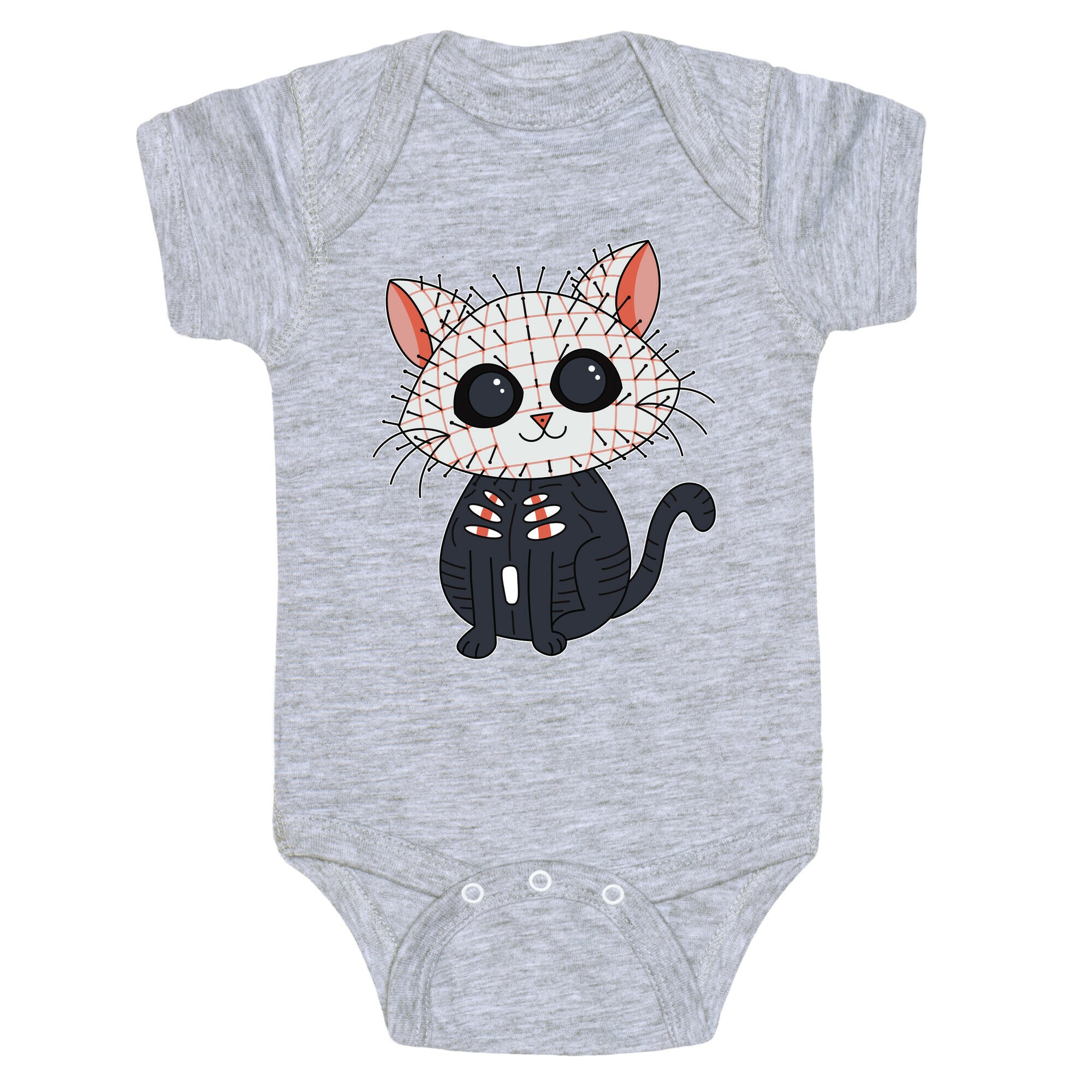 Hellraiser Pinhead Kitten Baby One Piece