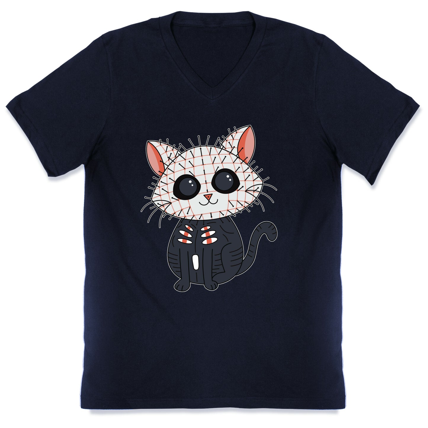 Hellraiser Pinhead Kitten V-Neck