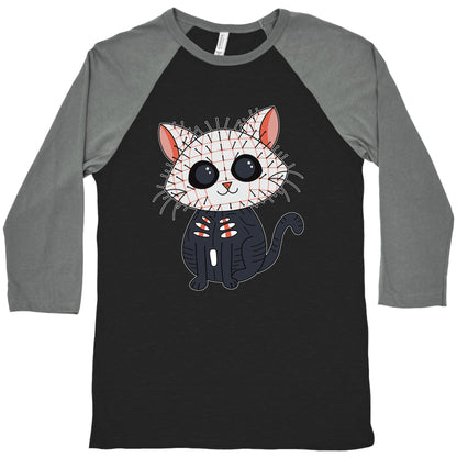 Hellraiser Pinhead Kitten Baseball Tee