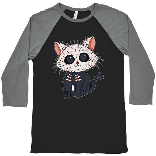 Hellraiser Pinhead Kitten Baseball Tee