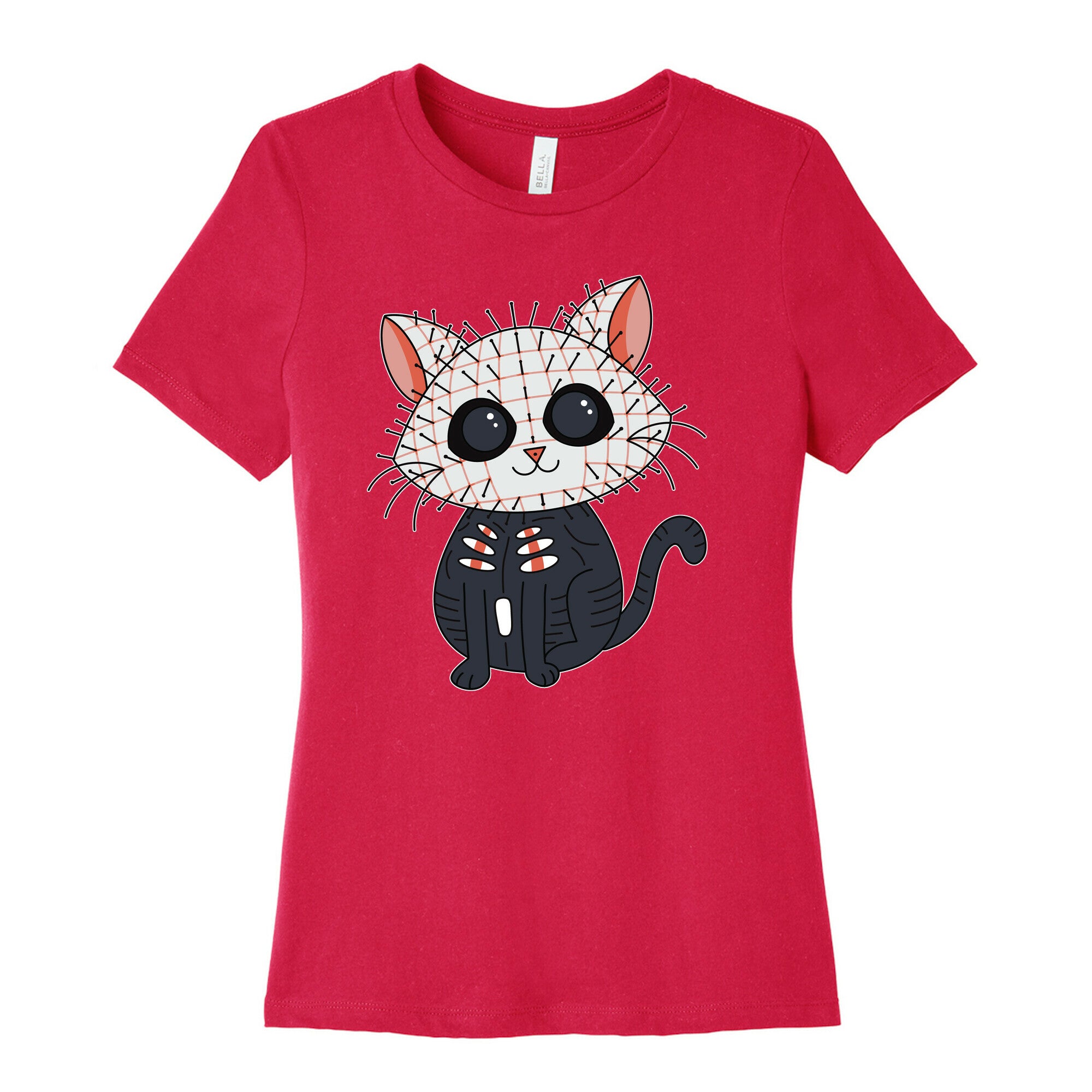 Hellraiser Pinhead Kitten Women's Cotton Tee