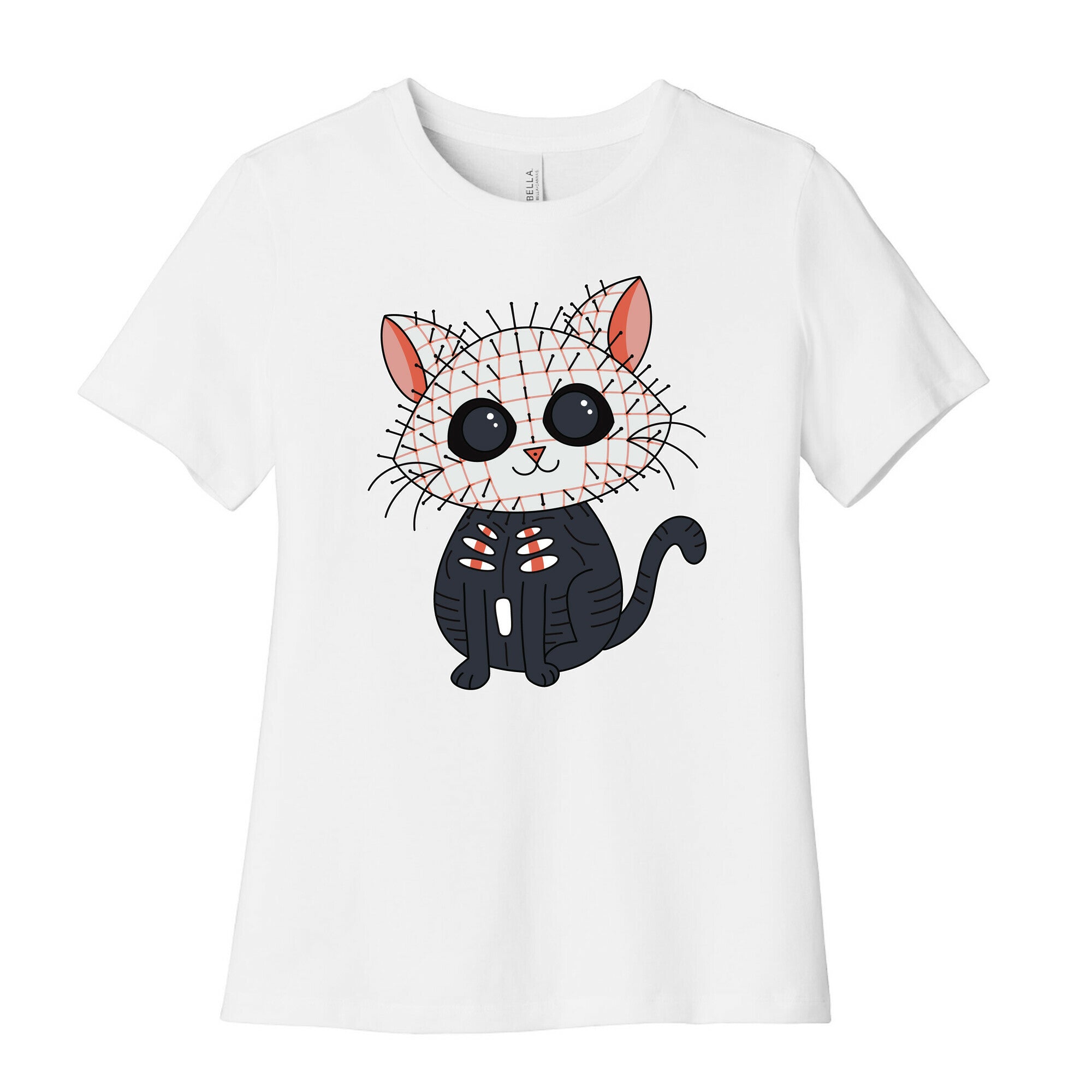 Hellraiser Pinhead Kitten Women's Cotton Tee