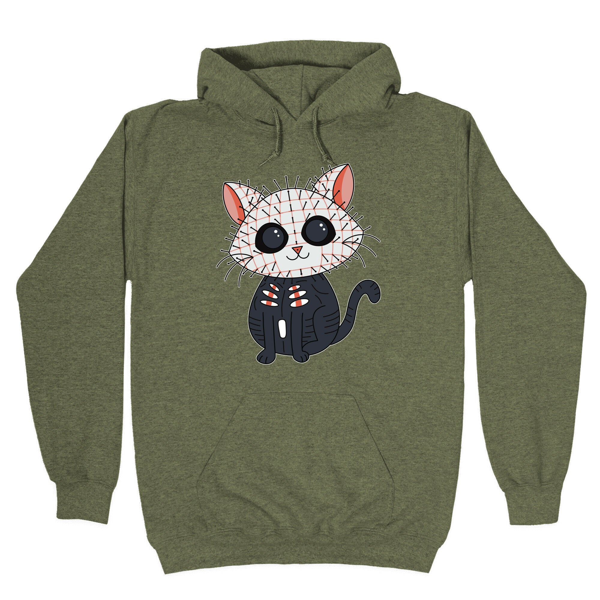 Hellraiser Pinhead Kitten Hoodie