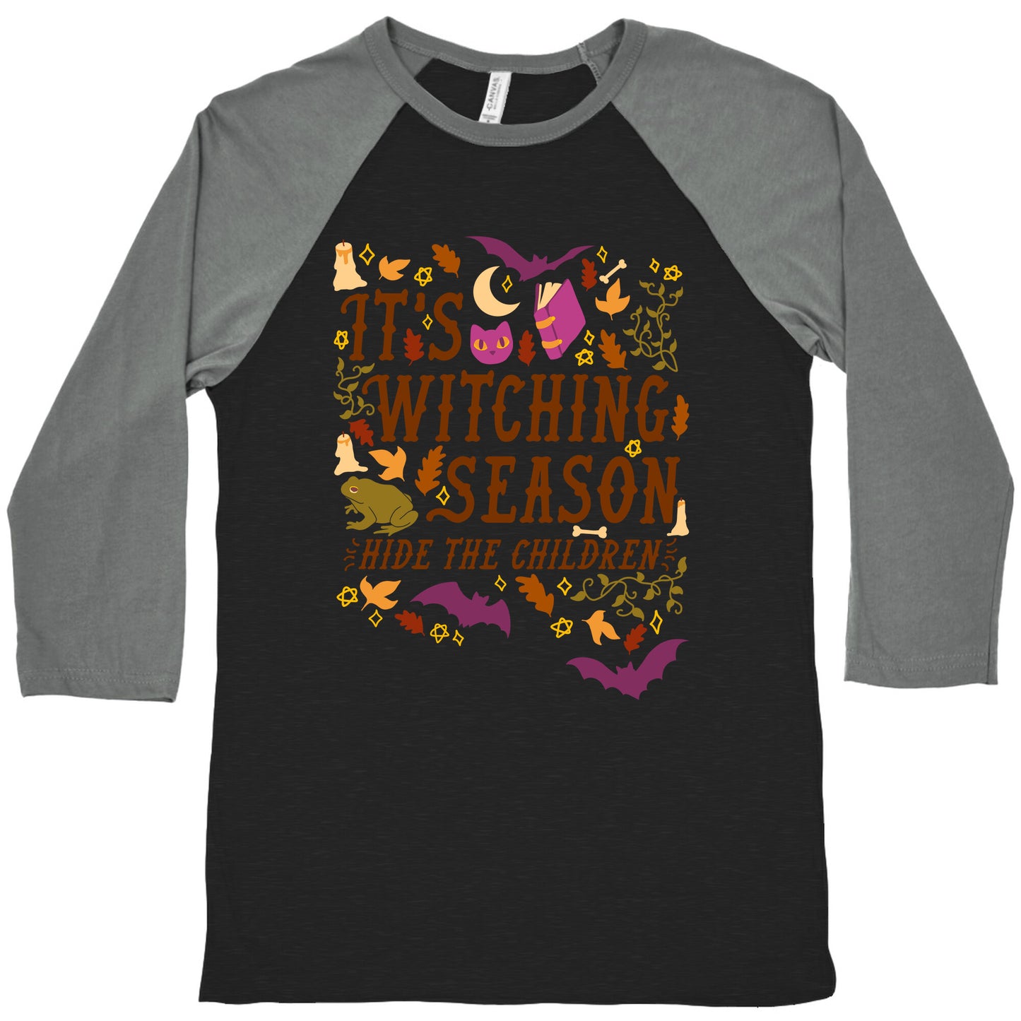 It's Witching Season Hide The Children Baseball Tee