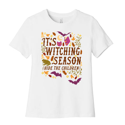 It's Witching Season Hide The Children Women's Cotton Tee