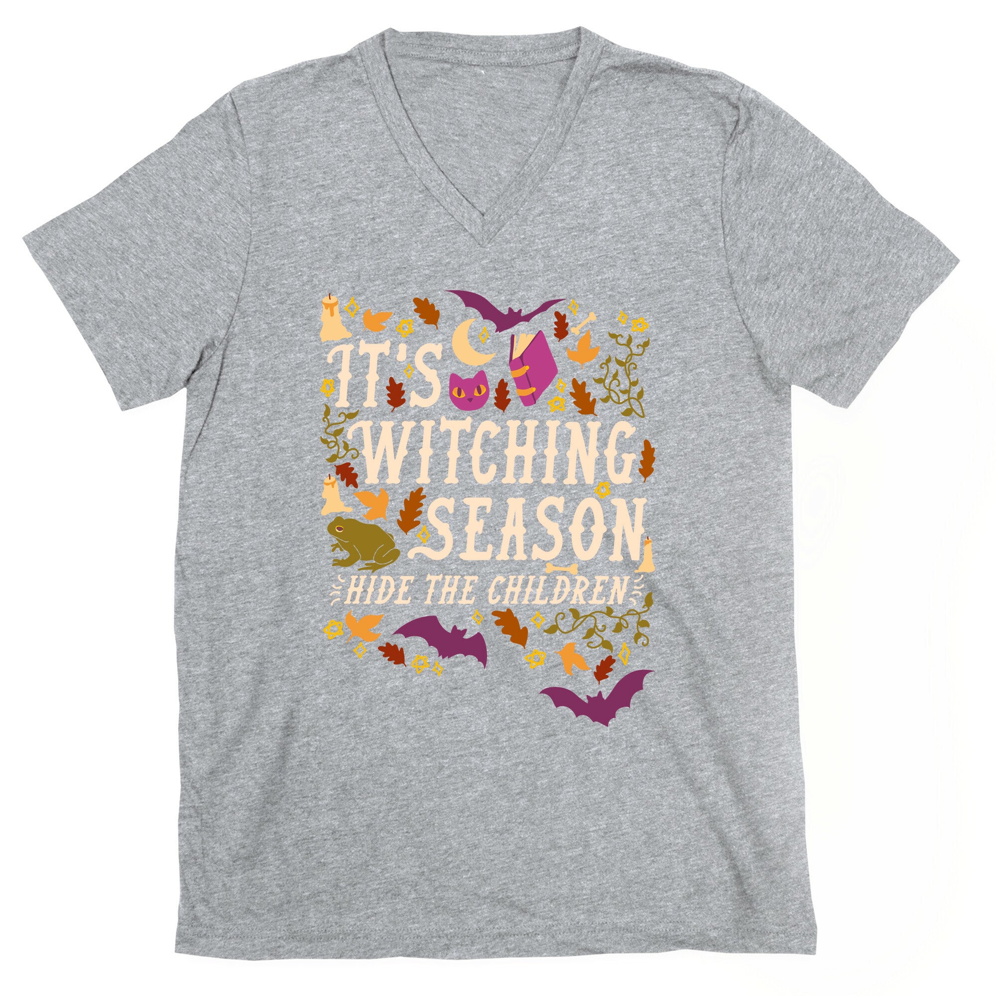 It's Witching Season Hide The Children V-Neck