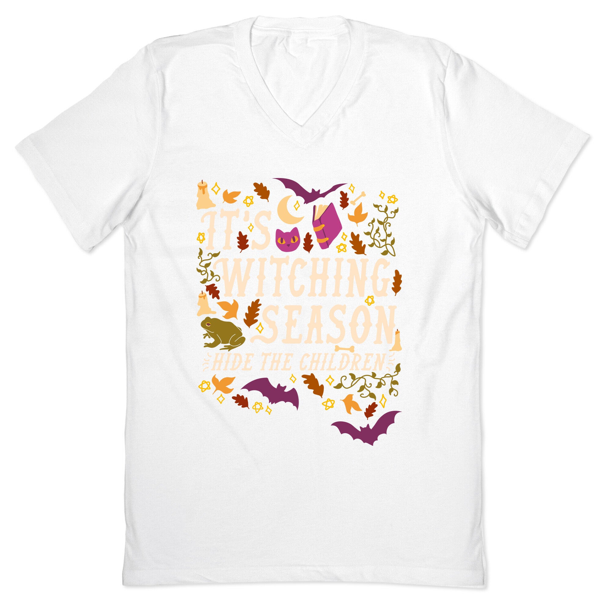 It's Witching Season Hide The Children V-Neck