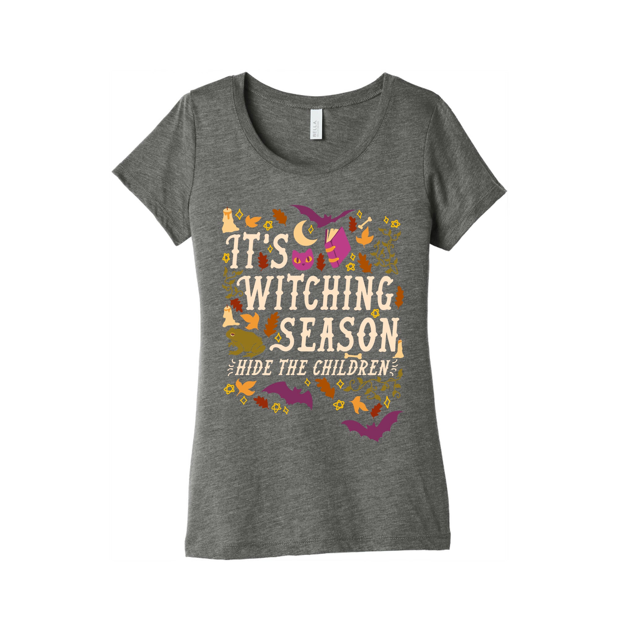 It's Witching Season Hide The Children Women's Triblend Tee