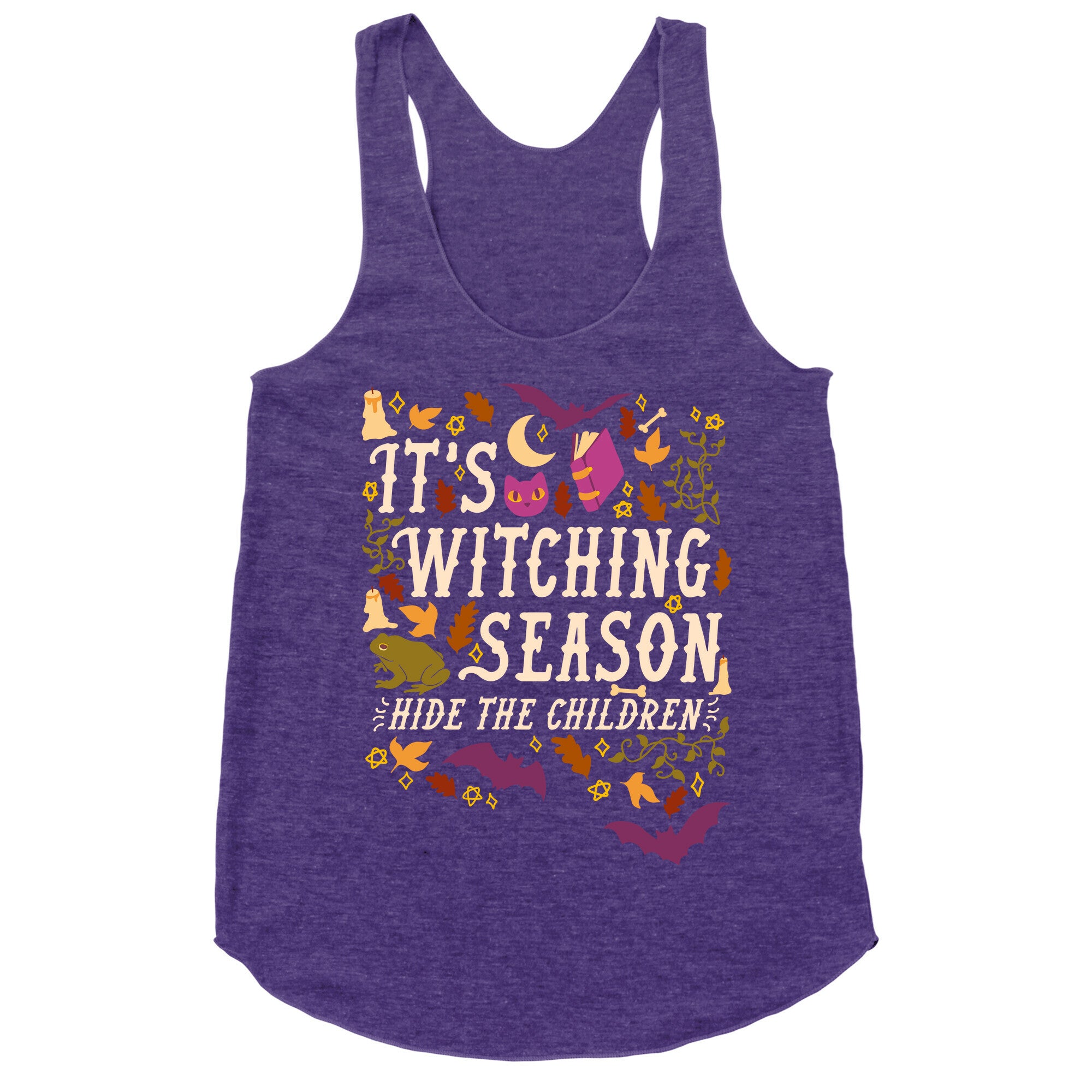 It's Witching Season Hide The Children Racerback Tank