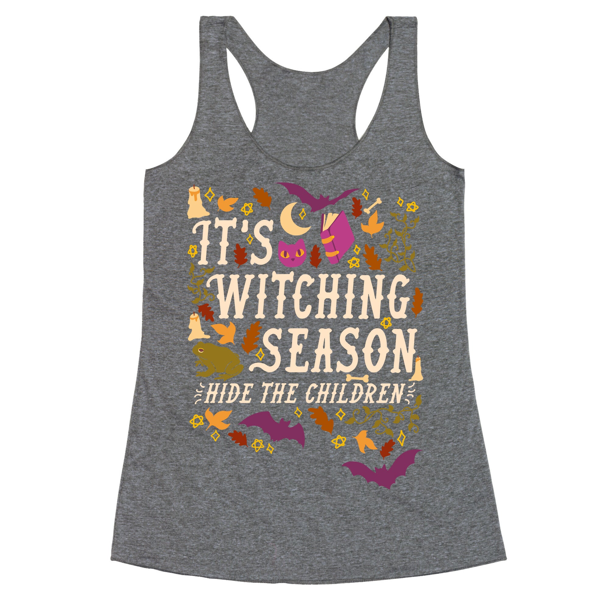 It's Witching Season Hide The Children Racerback Tank