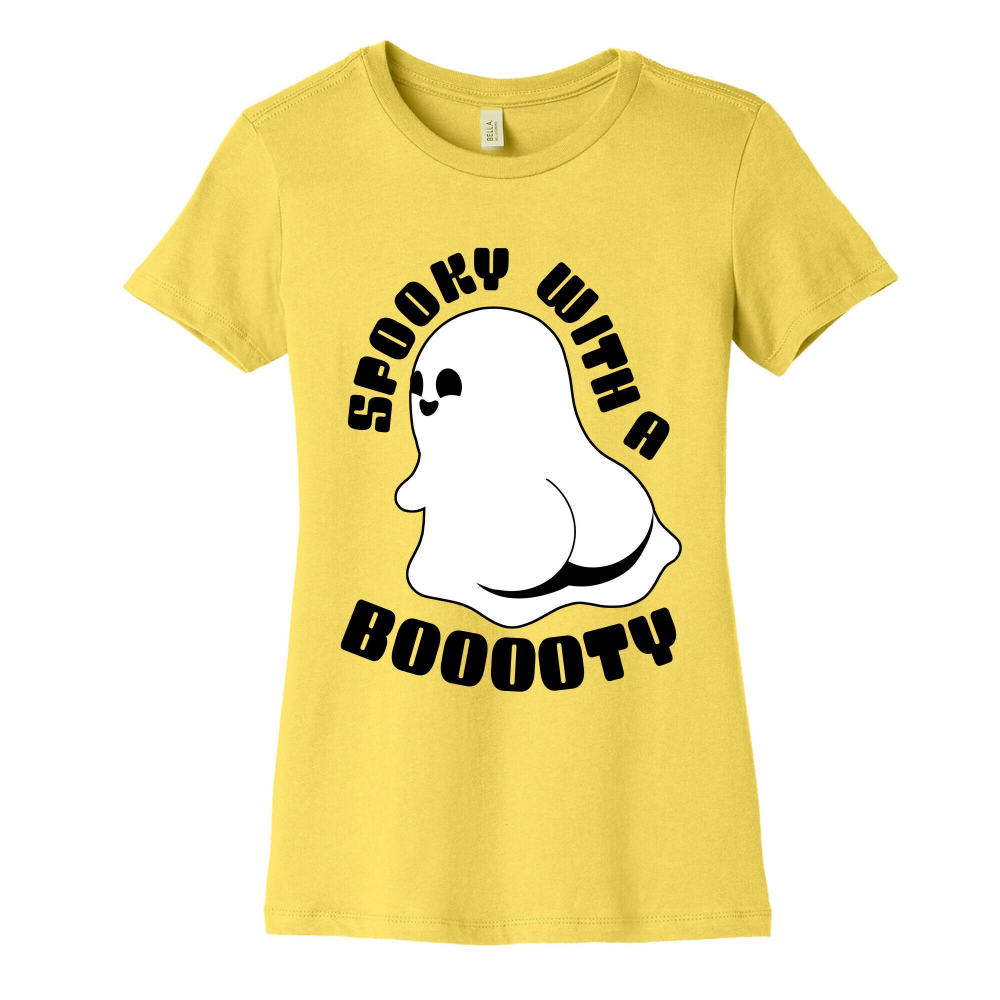 Spooky With A Booooty Ghost Women's Cotton Tee