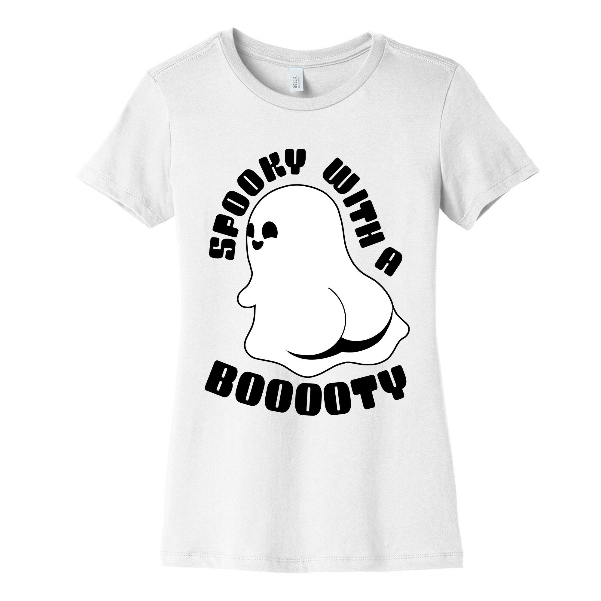 Spooky With A Booooty Ghost Women's Cotton Tee