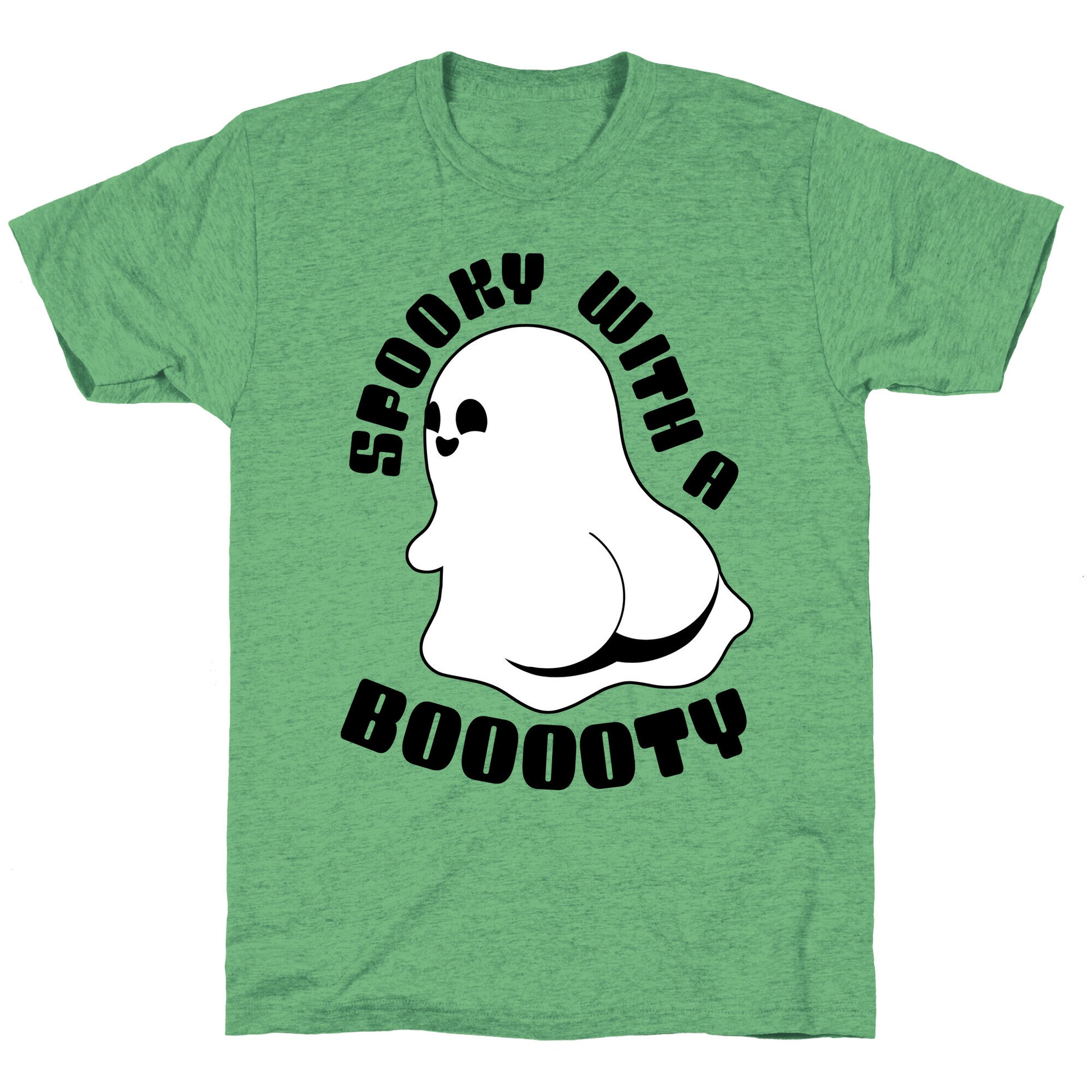 Spooky With A Booooty Ghost Unisex Triblend Tee
