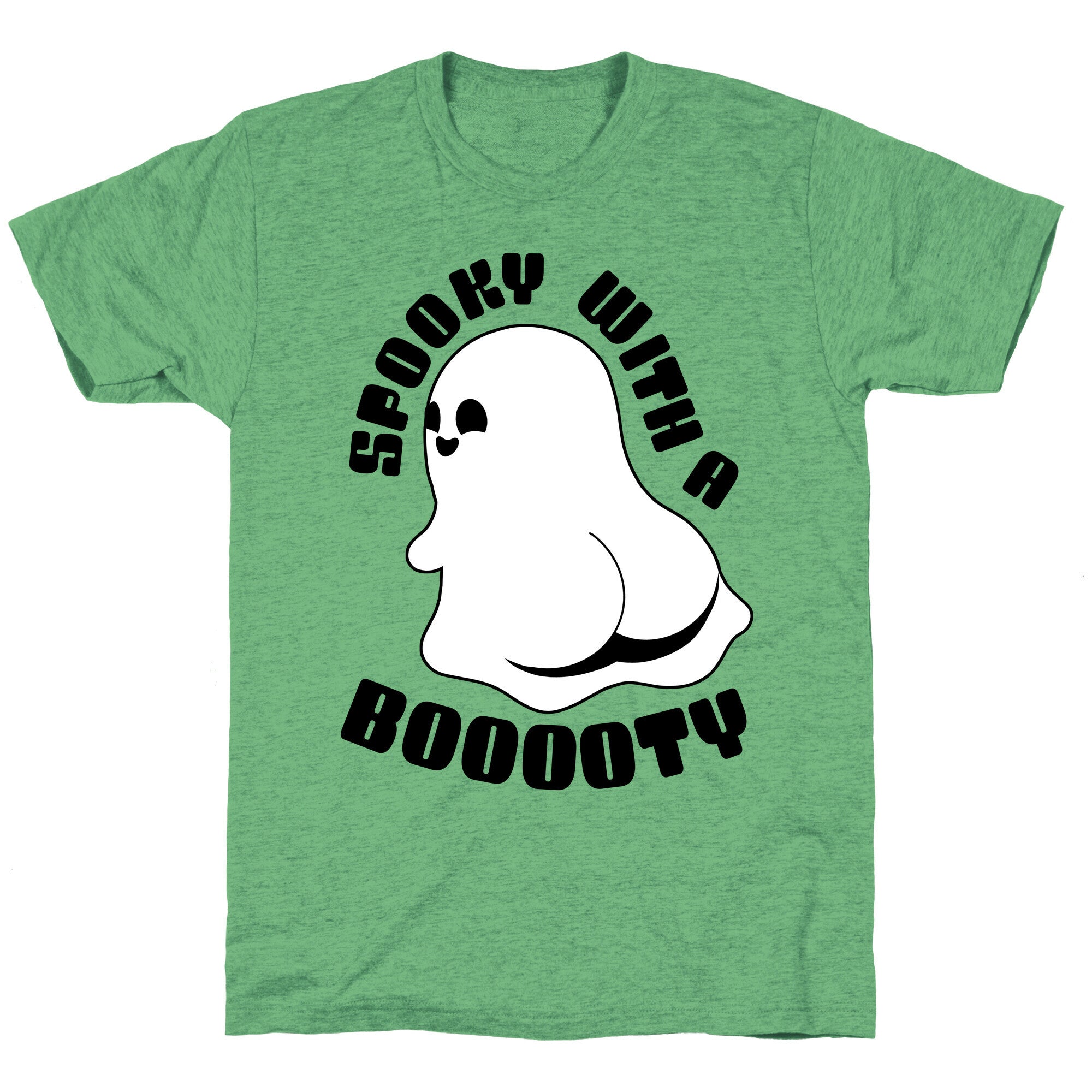 Spooky With A Booooty Ghost Unisex Triblend Tee