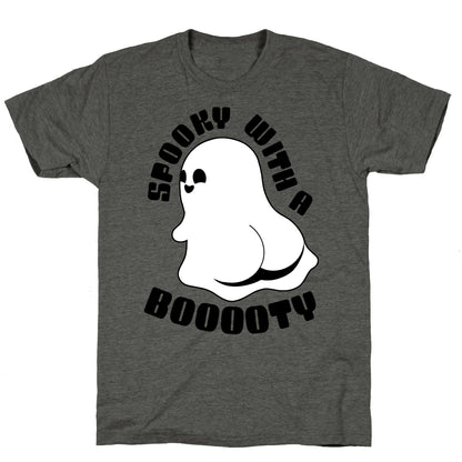 Spooky With A Booooty Ghost Unisex Triblend Tee