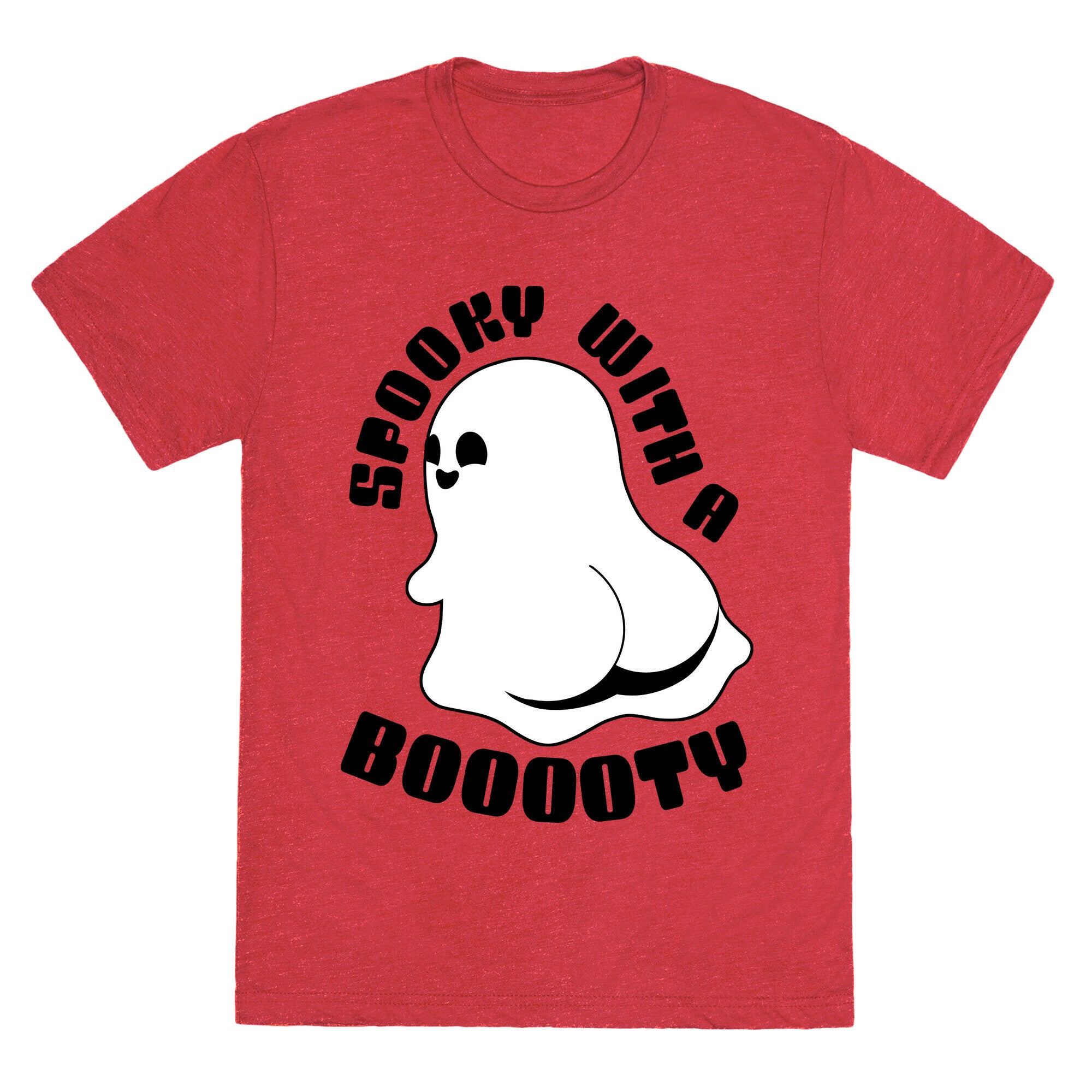 Spooky With A Booooty Ghost Unisex Triblend Tee