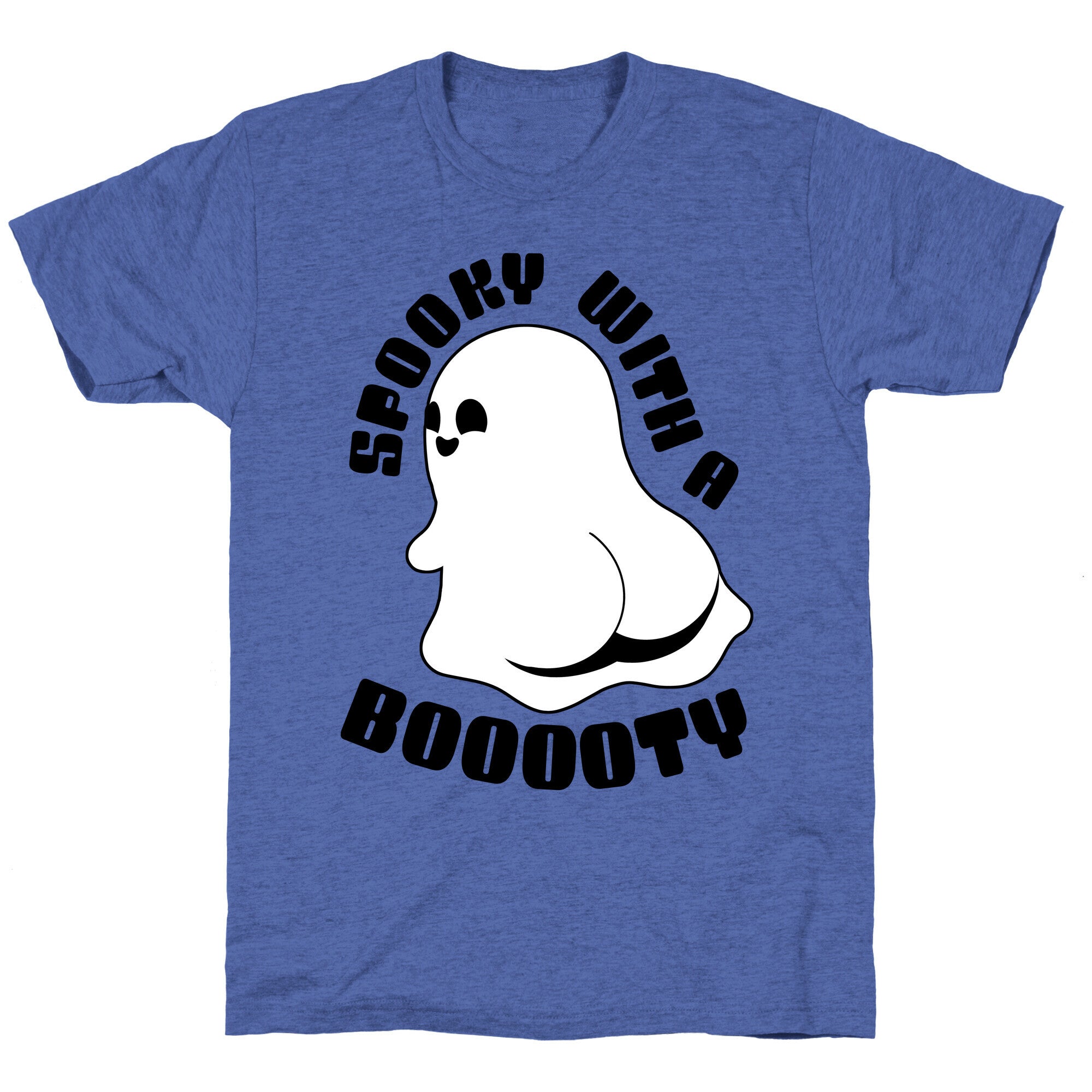 Spooky With A Booooty Ghost Unisex Triblend Tee