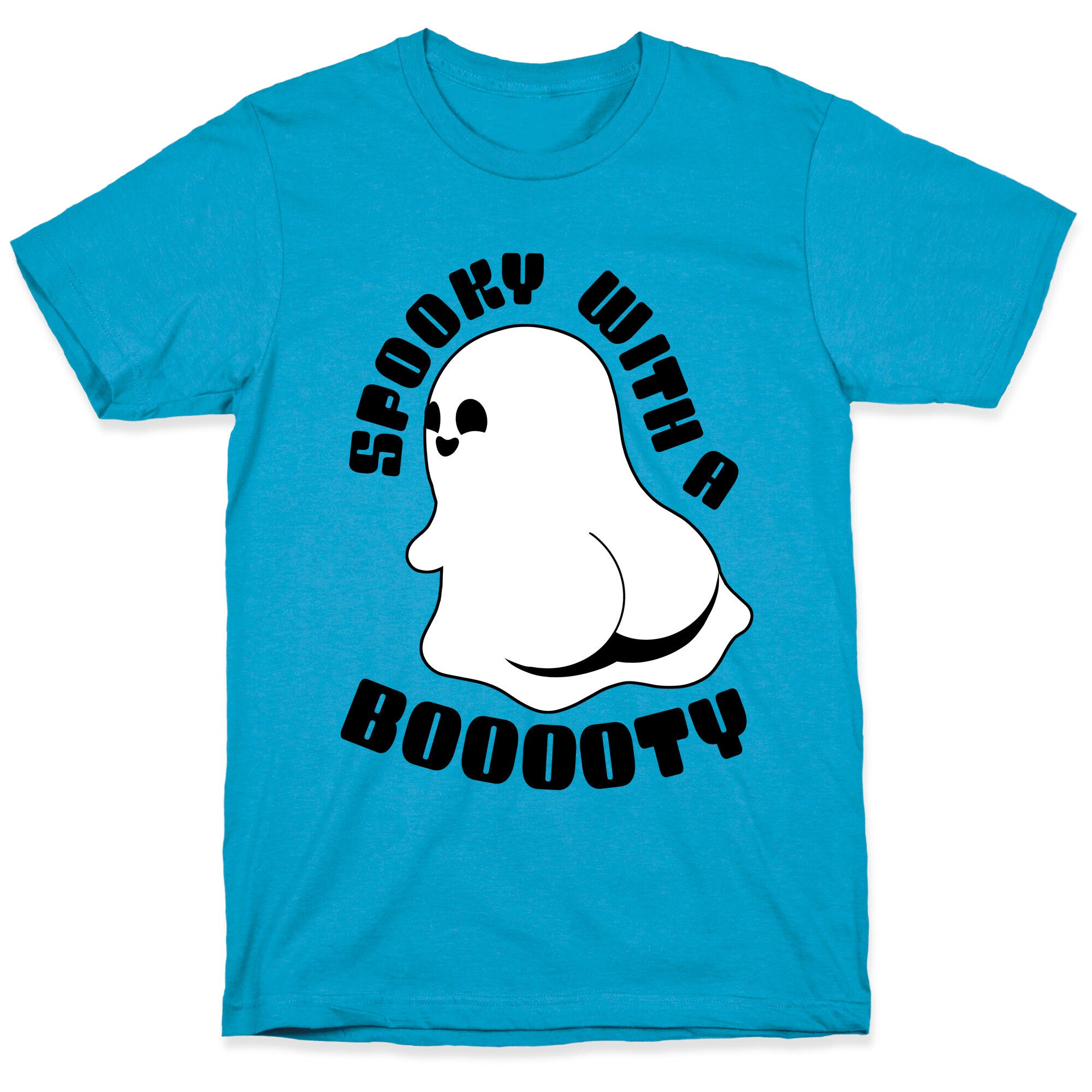Spooky With A Booooty Ghost Unisex Triblend Tee