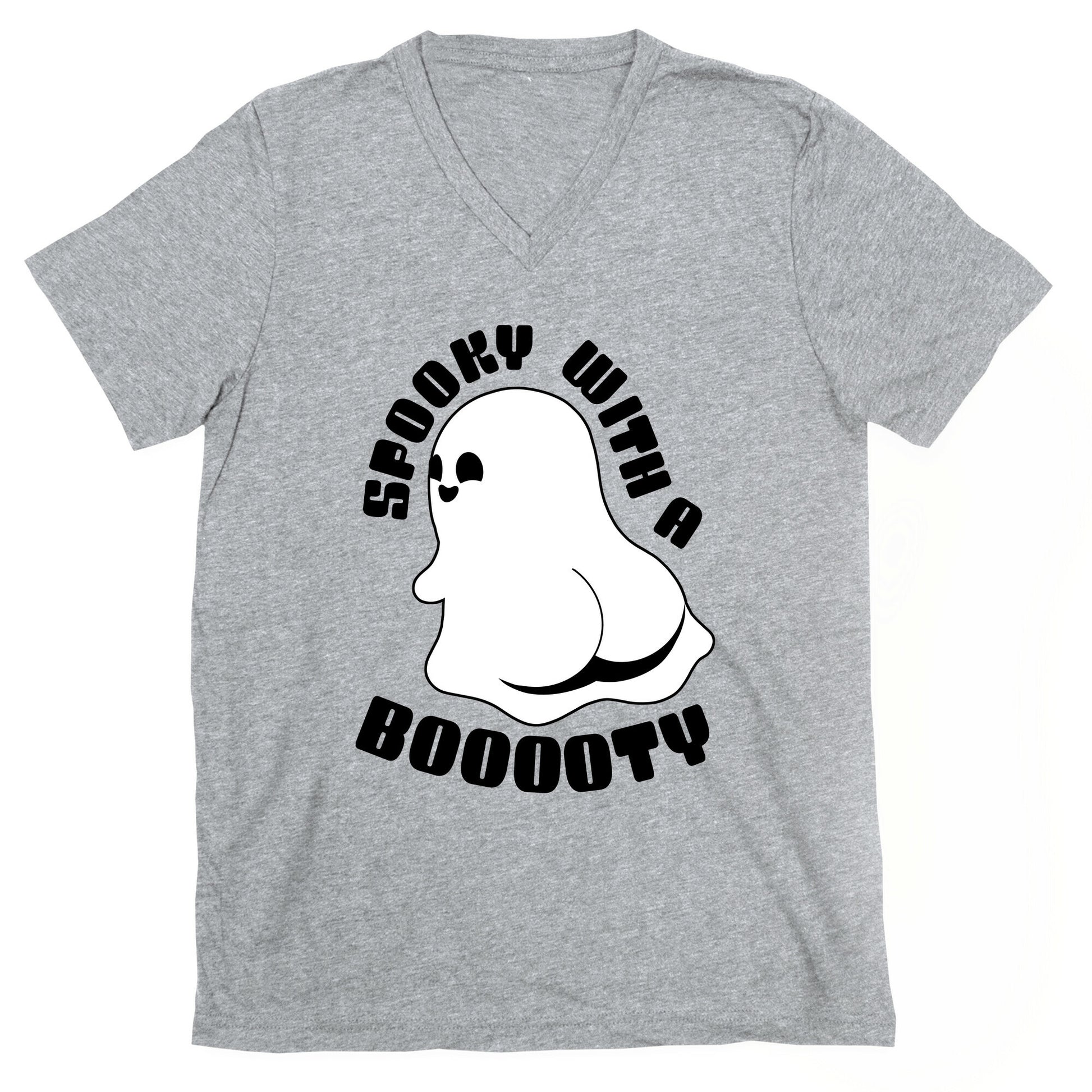 Spooky With A Booooty Ghost V-Neck