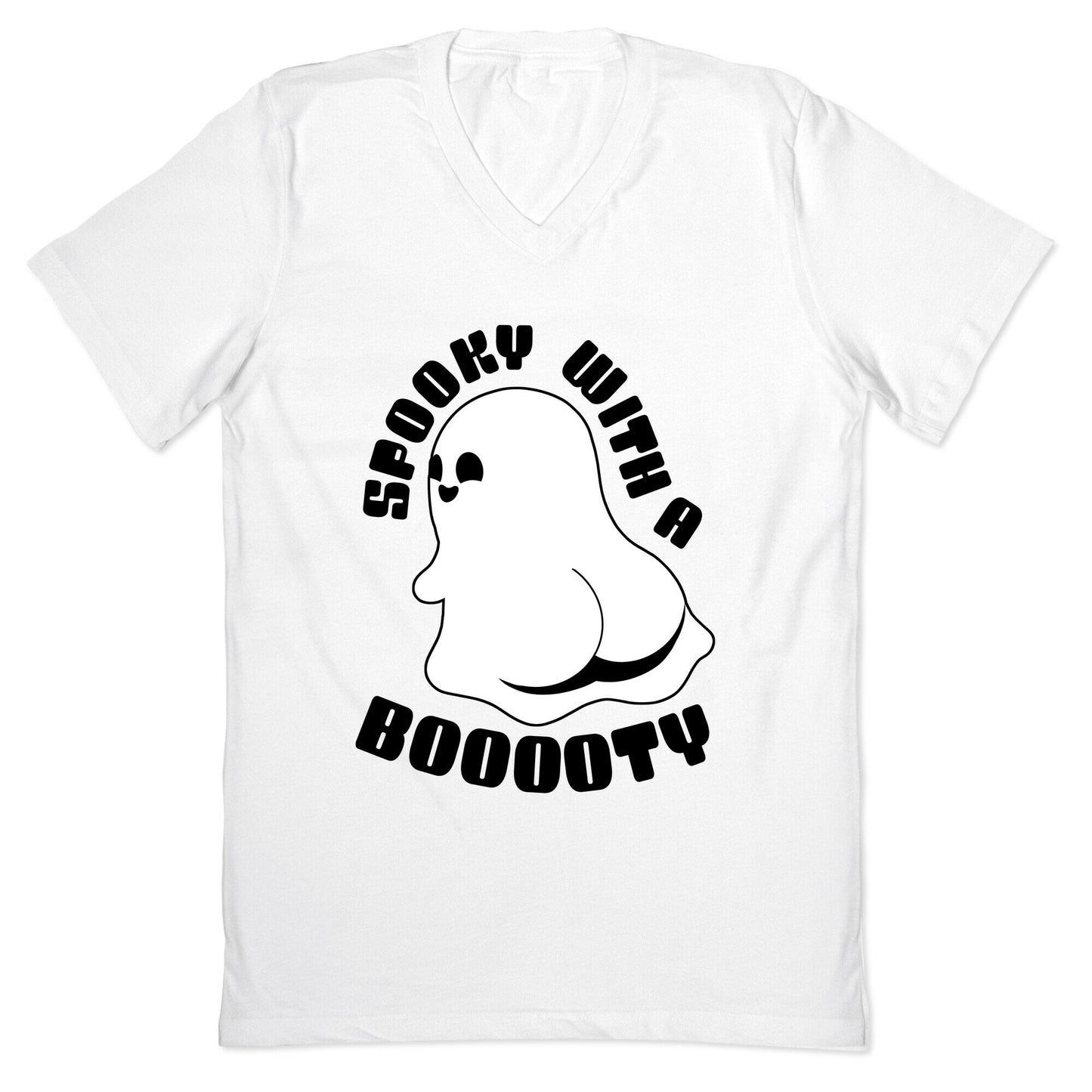 Spooky With A Booooty Ghost V-Neck