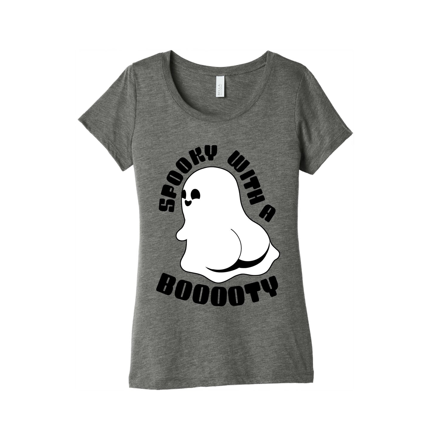 Spooky With A Booooty Ghost Women's Triblend Tee