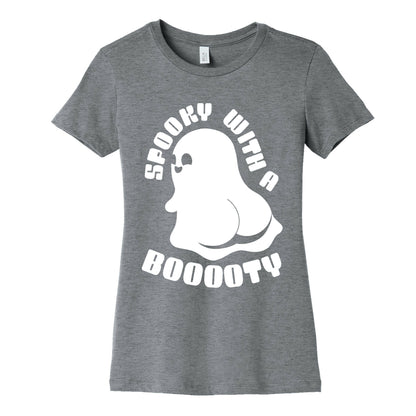 Spooky With A Booooty Ghost Women's Cotton Tee